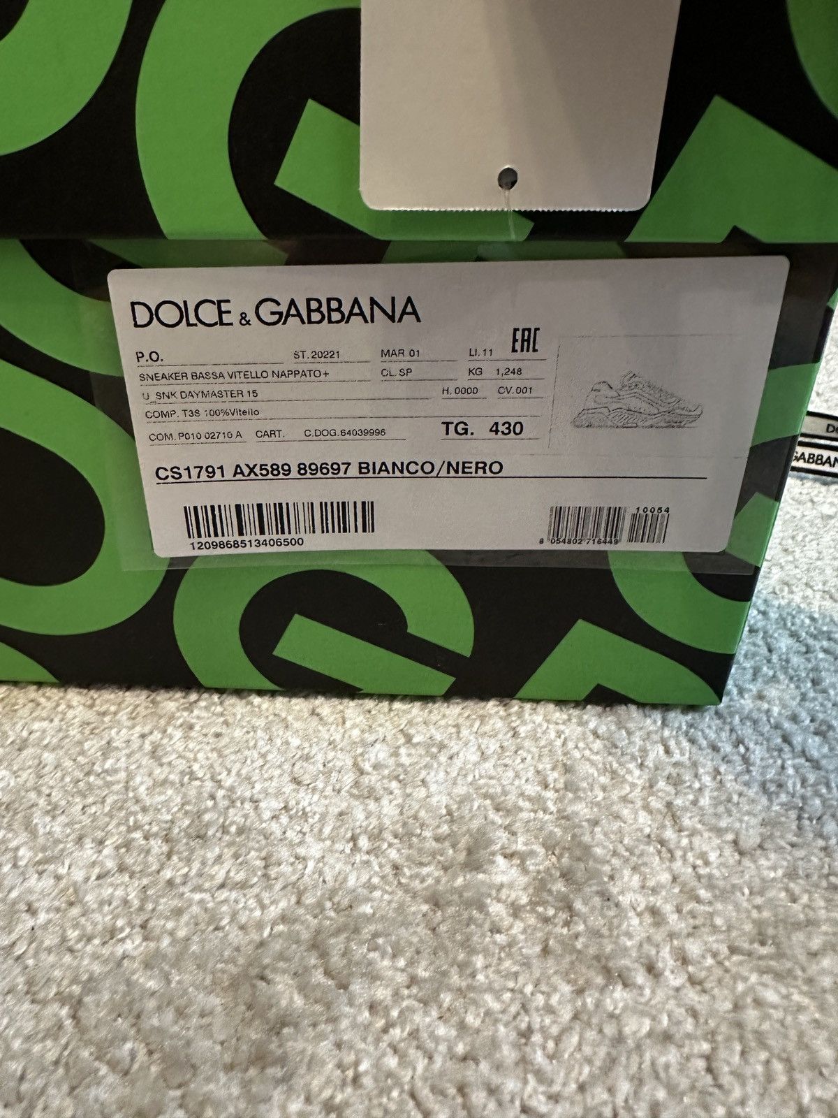 Dolce & Gabbana Dolce & Gabbana Bassa Vitello Nappato+ Size US 9 / EU 42 - 10 Thumbnail