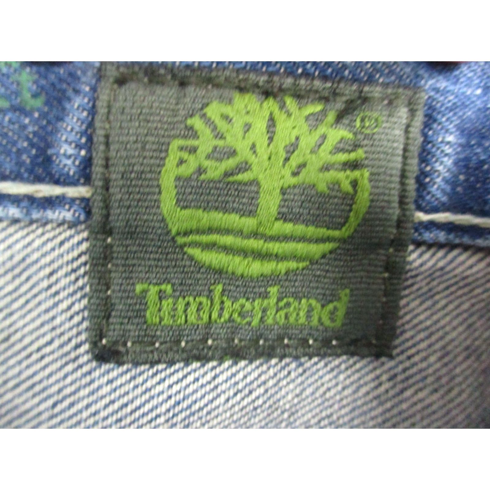 Timberland VINTAGE Timberland Jeans 38x30 Relaxed Baggy Wide Leg Y2K Mens Denim Blue 5-Pocket Jeans Mens Size US 38 / EU 54 - 4 Thumbnail