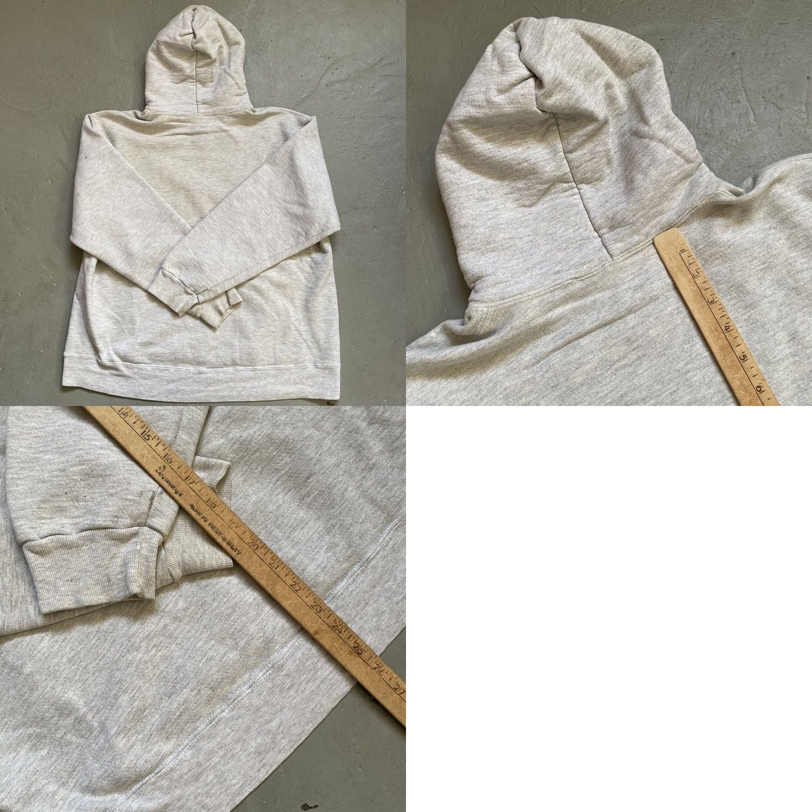 Champion VINTAGE Champion Hoodie 2XL Gray USA 90s Heavy Cotton Pullover Sweatshirt Size US XXL / EU 58 / 5 - 8 Thumbnail