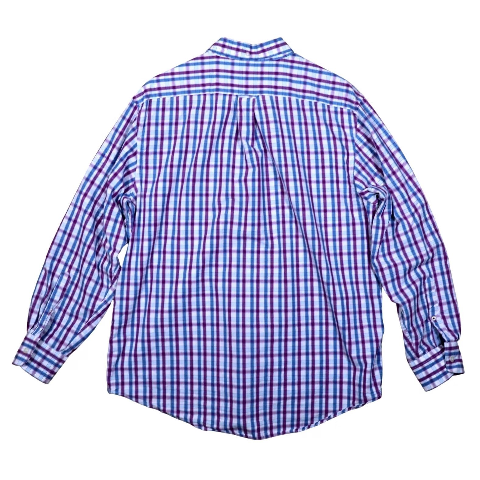 Izod IZOD Shirt Men's Large Long Sleeve Plaid Button Down Casual Dress Shirt Size US L / EU 52-54 / 3 - 4 Thumbnail