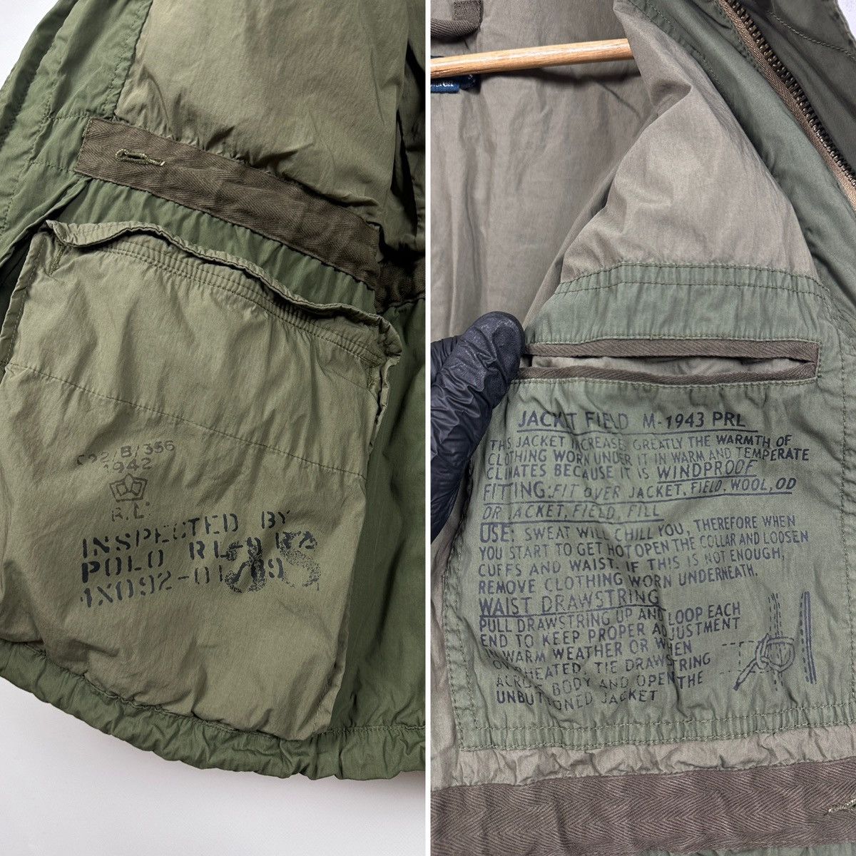 Polo Ralph Lauren Vintage Polo Ralph Lauren Field Khaki M-1943 Military Jacket Size US S / EU 44-46 / 1 - 24 Thumbnail