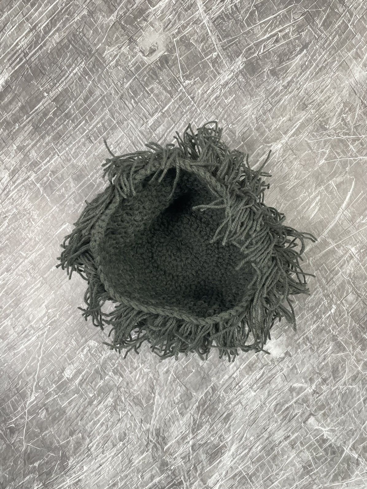 20471120 × Japanese Brand Handmade Vintage Knitted Hairy Hat Y2K Size ONE SIZE - 3 Thumbnail