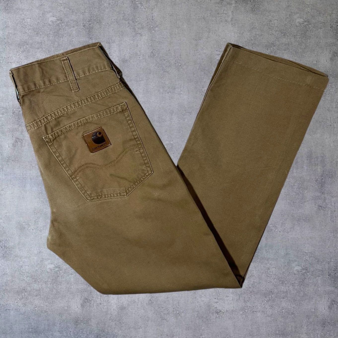 Carhartt Carhartt Brown Skater Straight Leg Chino Trousers 28W Women 28 Regular 28.5" Waist 28" Inseam Brown Button Fly Pants Size 28" / US 6 / IT 42 - 2 Thumbnail