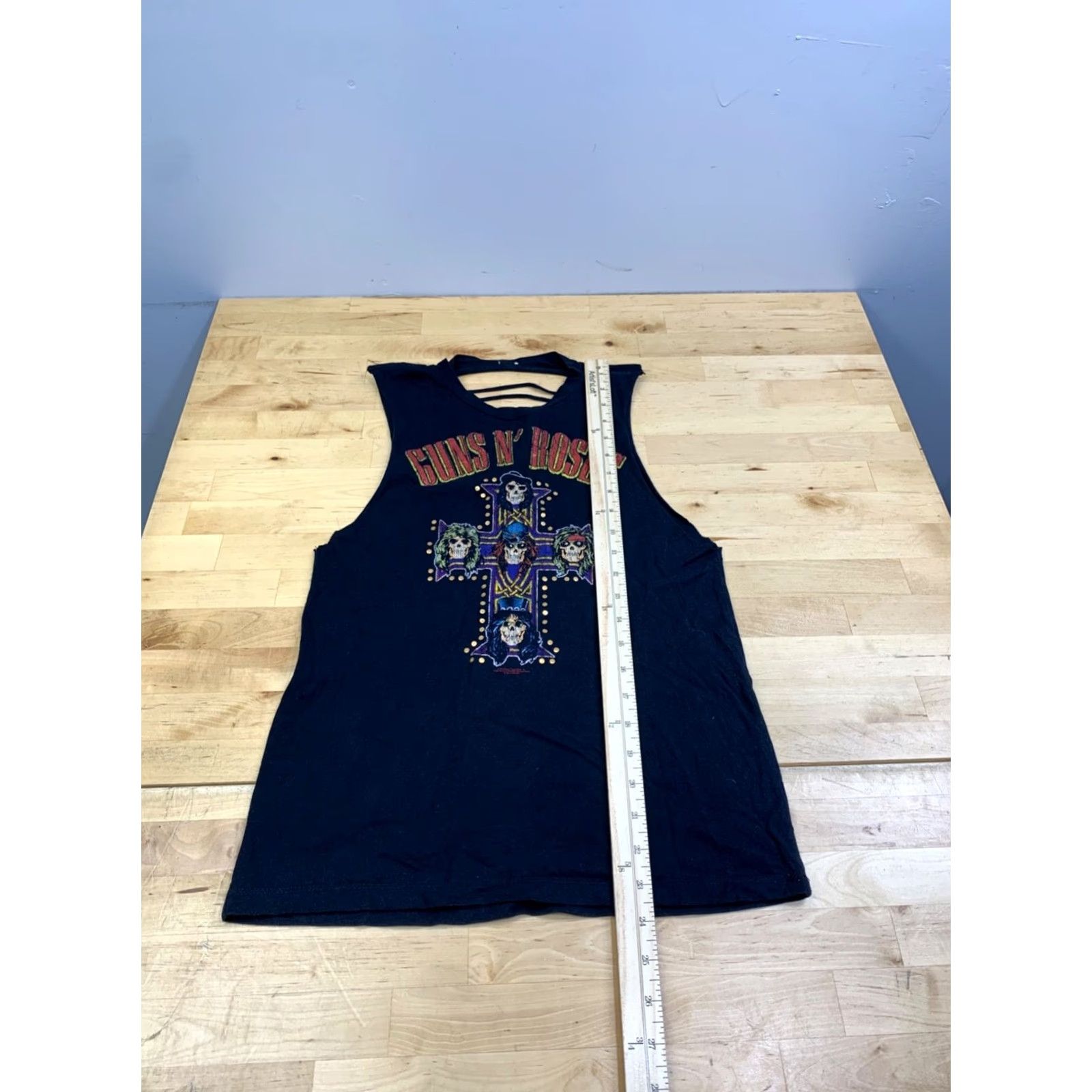 Vintage Guns N' Roses Appetite for Destruction T-Shirt Women S Black Rock Sleeveless Crew Neck Small Black Rock Womens Size S / US 4 / IT 40 - 5 Thumbnail