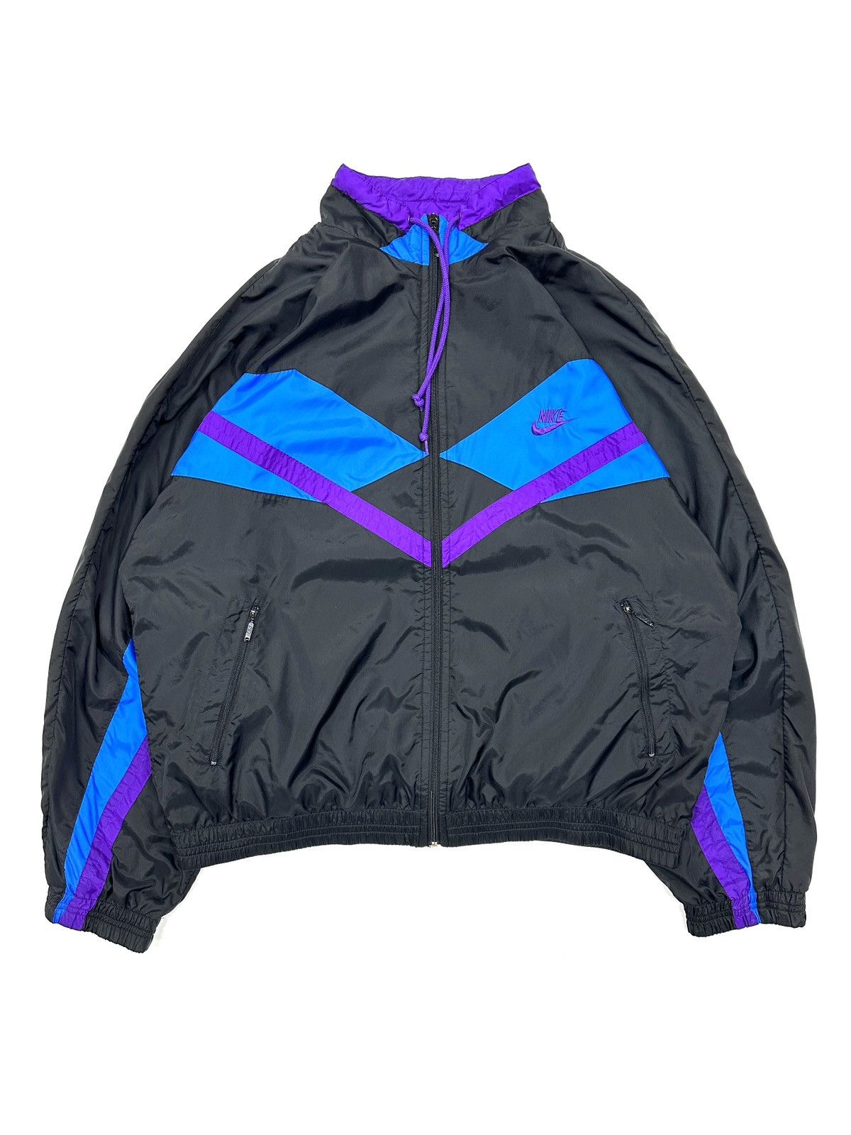 Vintage 80s Nike Nylon Windbreaker Track Jacket