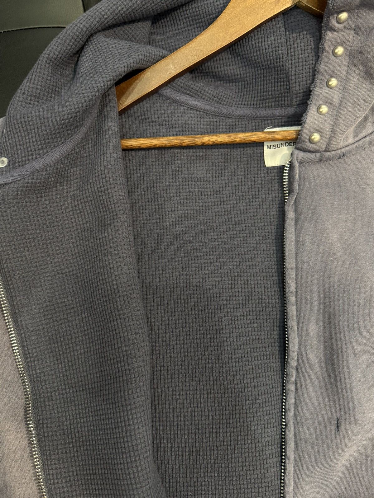 Misunderstood Size M - Misunderstood CICI Zip Up Washed Blue Size US M / EU 48-50 / 2 - 7 Thumbnail