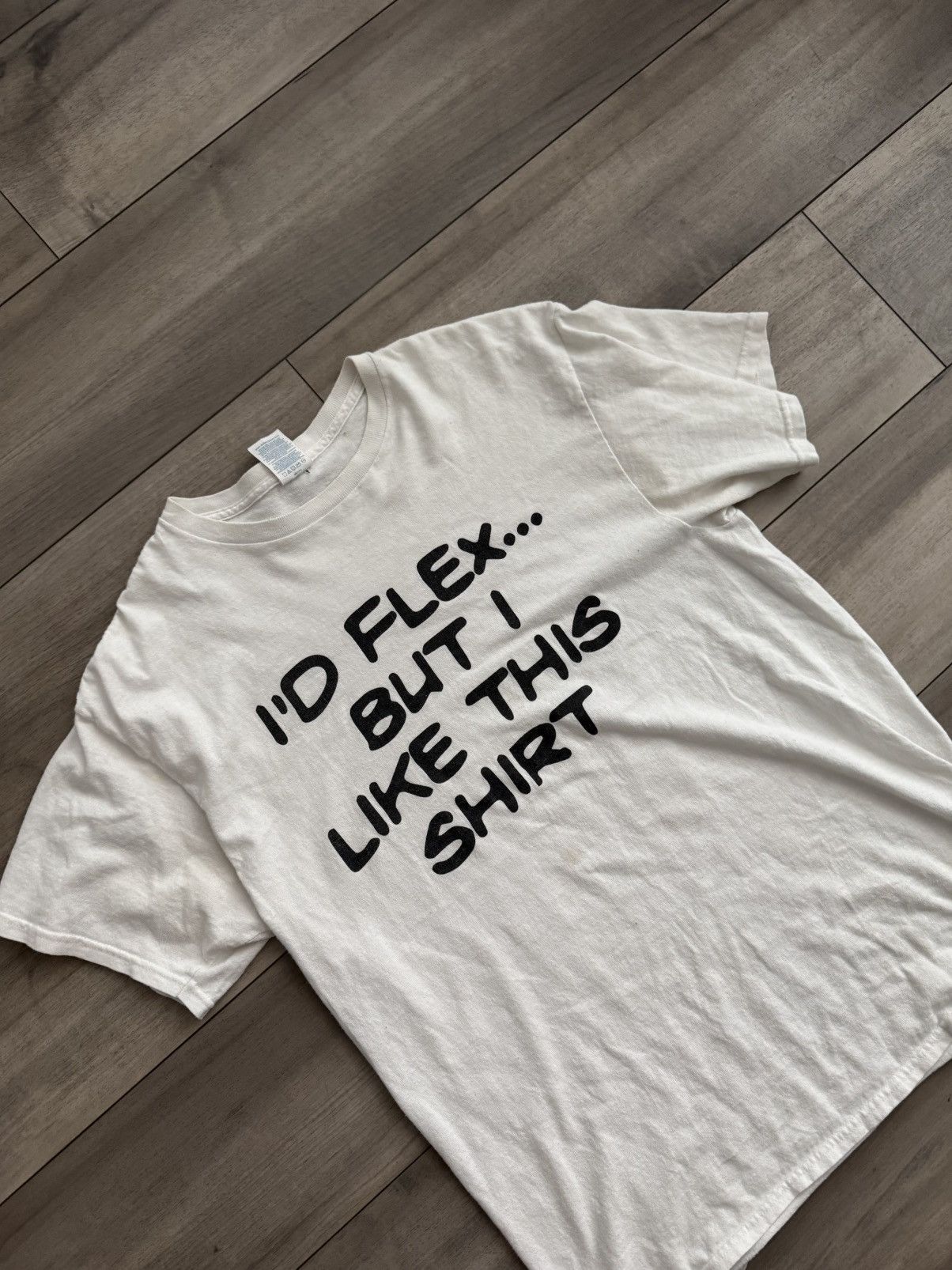 Hysteric Glamour “I’d flex but I like this shirt..” vintage tee *rare* Size US L / EU 52-54 / 3 - 1 Thumbnail