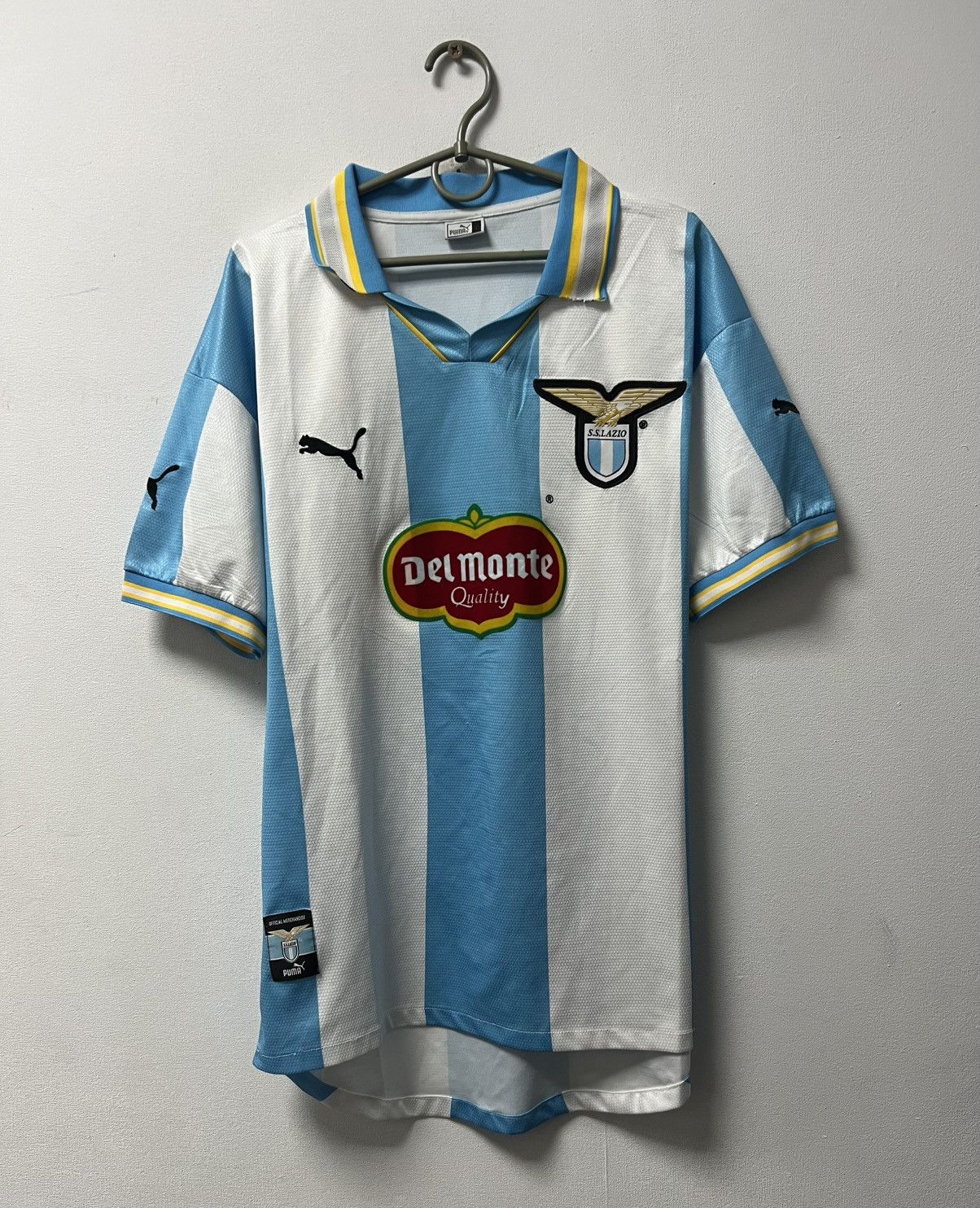 Puma SS Lazio 1999 90s 2000 Vintage Roma Puma Football Jersey Size US XL / EU 56 / 4 - 1 Thumbnail