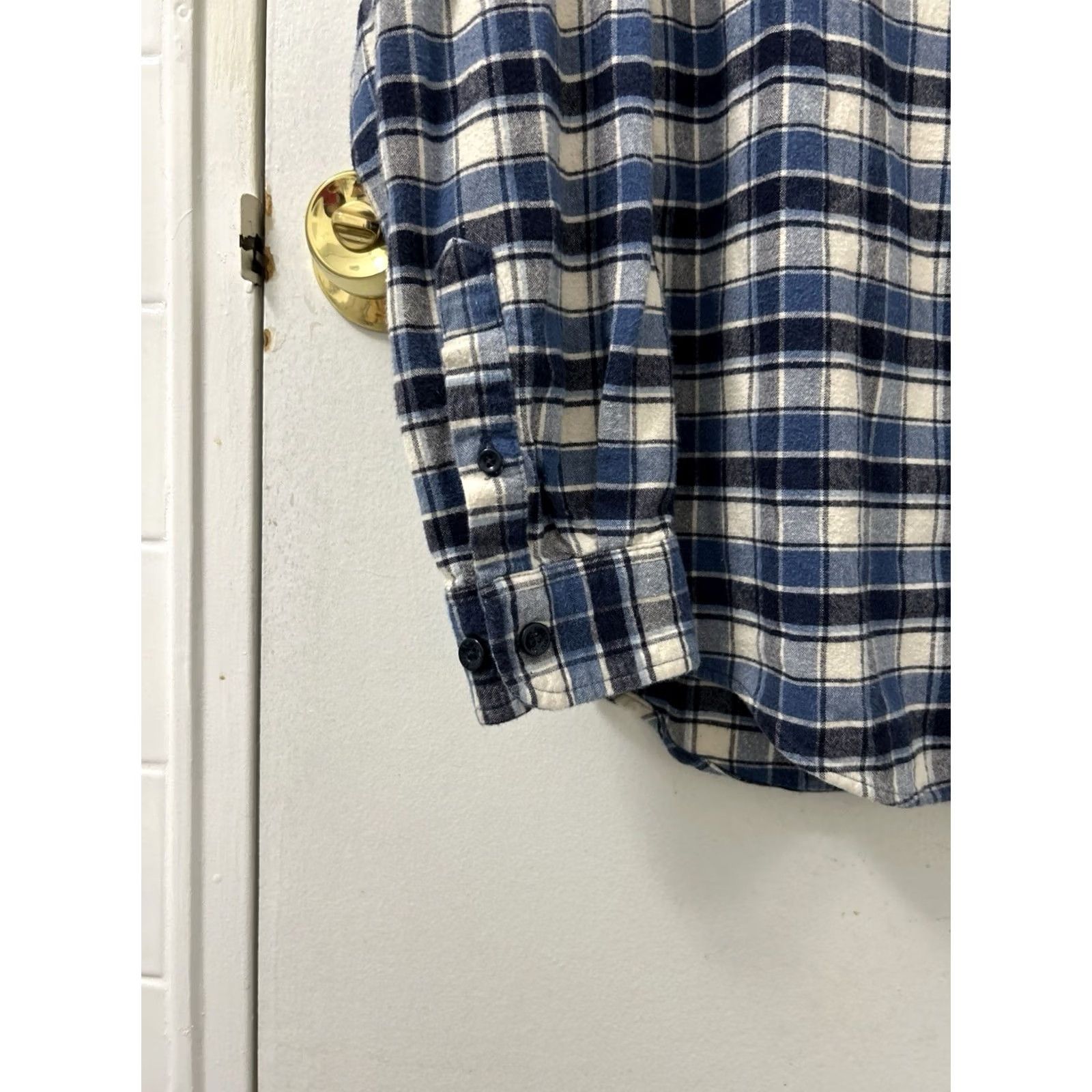 Vintage LL Bean Button-Down Shirt Mens S Blue Plaid Flannel 100% Cotton Casual Long Sleeve Pocketed 29" QTY Regular Fit Vintage No Size US S / EU 44-46 / 1 - 7 Thumbnail