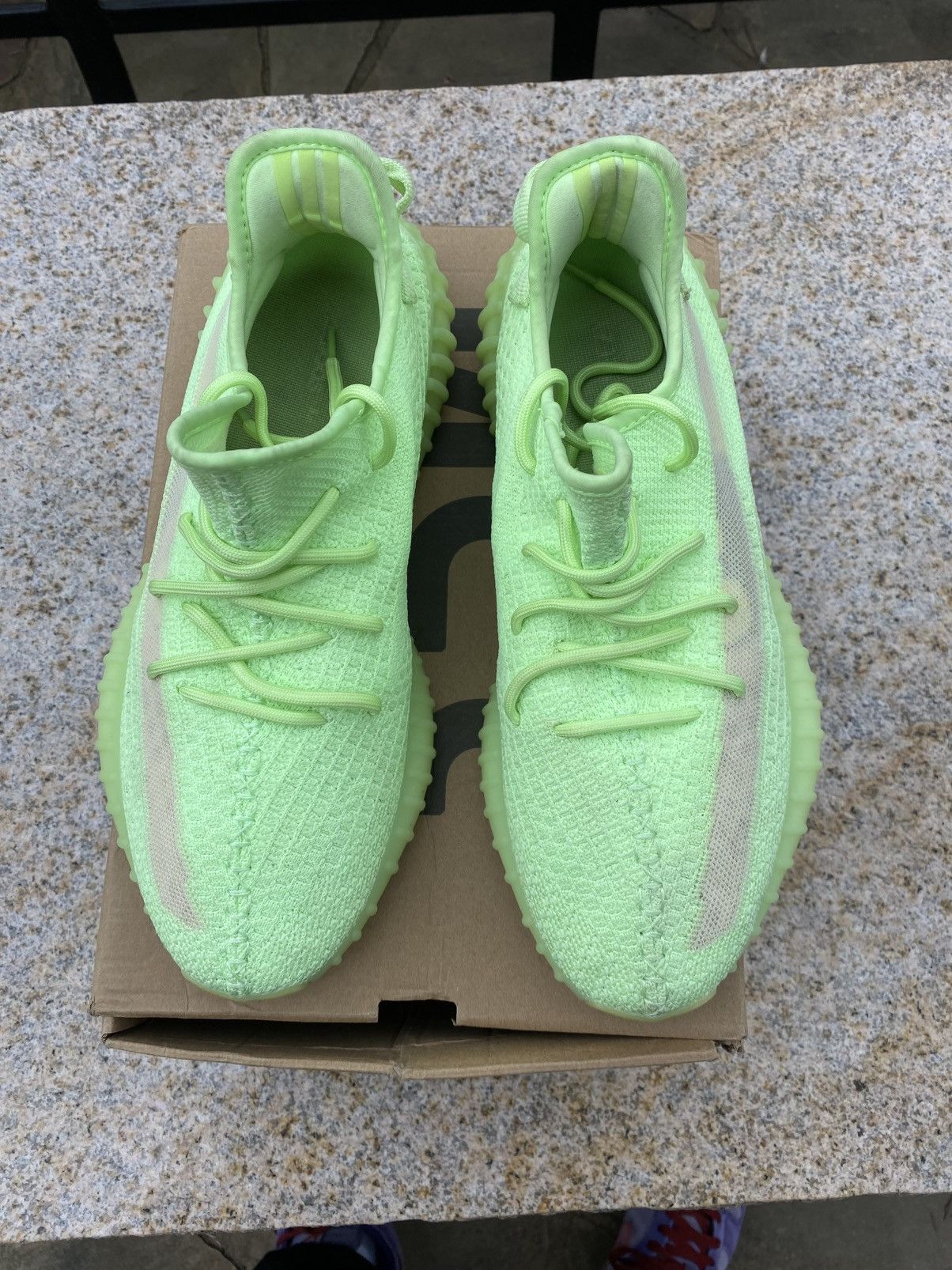 Adidas Yeezy Boost 350 V2 GID Glow EG5293 USED SIZE 10 Used Size US 10 / EU 43 - 3 Thumbnail