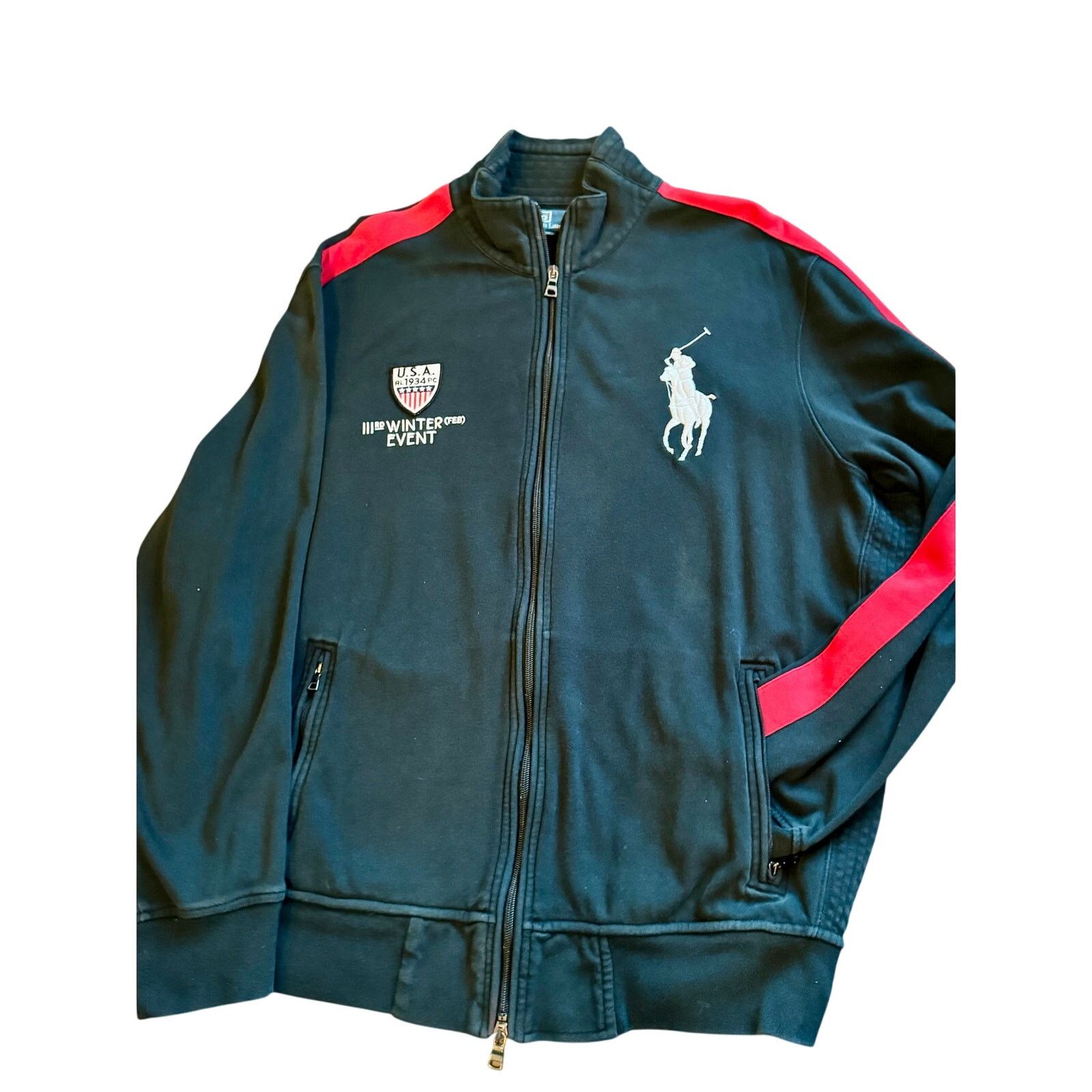 Polo Ralph Lauren Polo Ralph Lauren Winter Event Track Jacket XL Size US XL / EU 56 / 4 - 1 Thumbnail