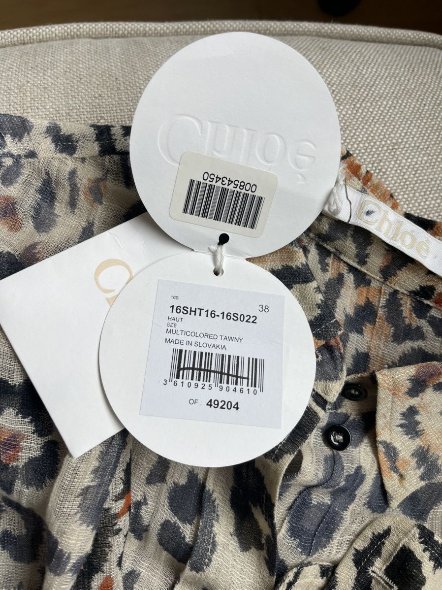 Chloe Chloe women’s shirt tawny 38 NWT Size S / US 4 / IT 40 - 7 Thumbnail