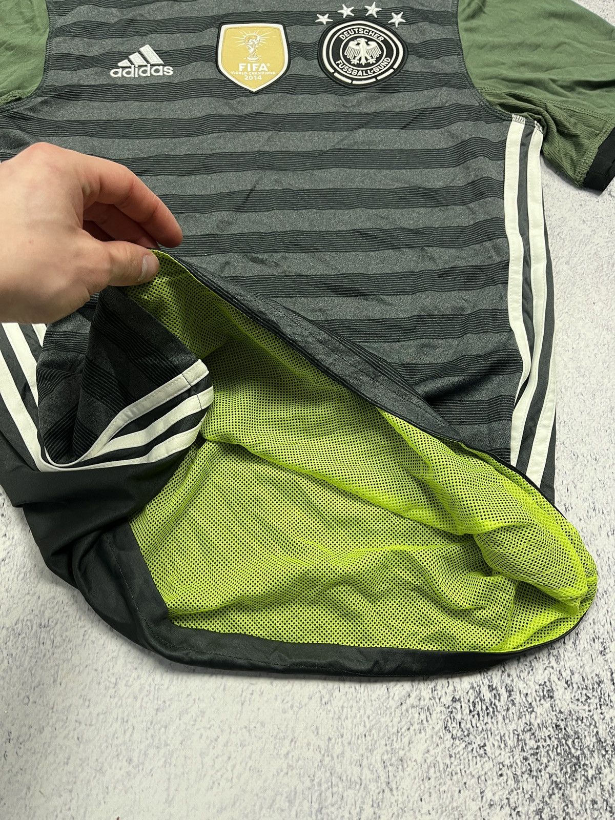 Adidas Adidas Germany 2015/16 Away Double Sided Soccer Jersey Size US S / EU 44-46 / 1 - 6 Thumbnail