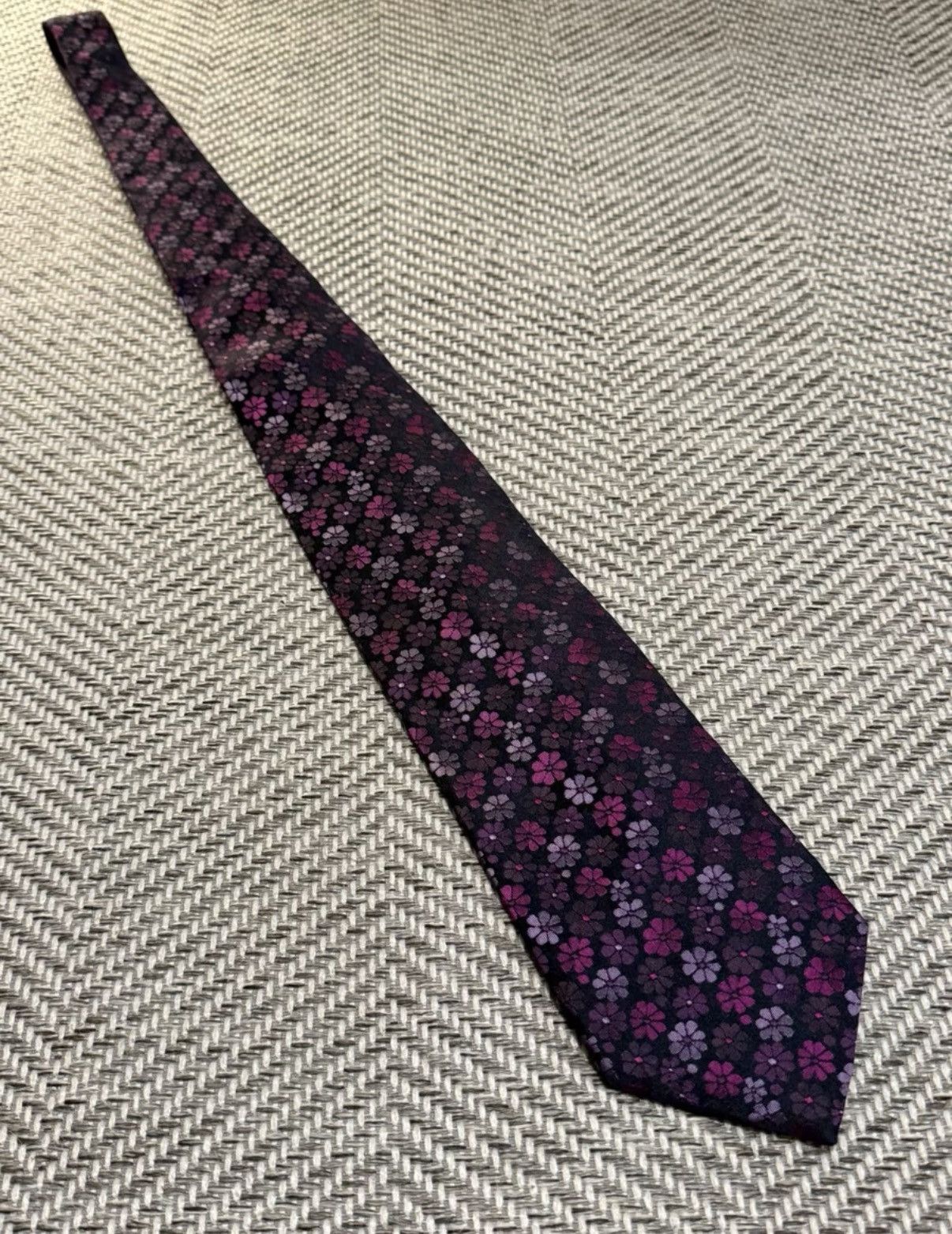 Jean Paul Gaultier Jean Paul Gaultier Purple Floral All-Over Tie K24 Size ONE SIZE - 2 Thumbnail
