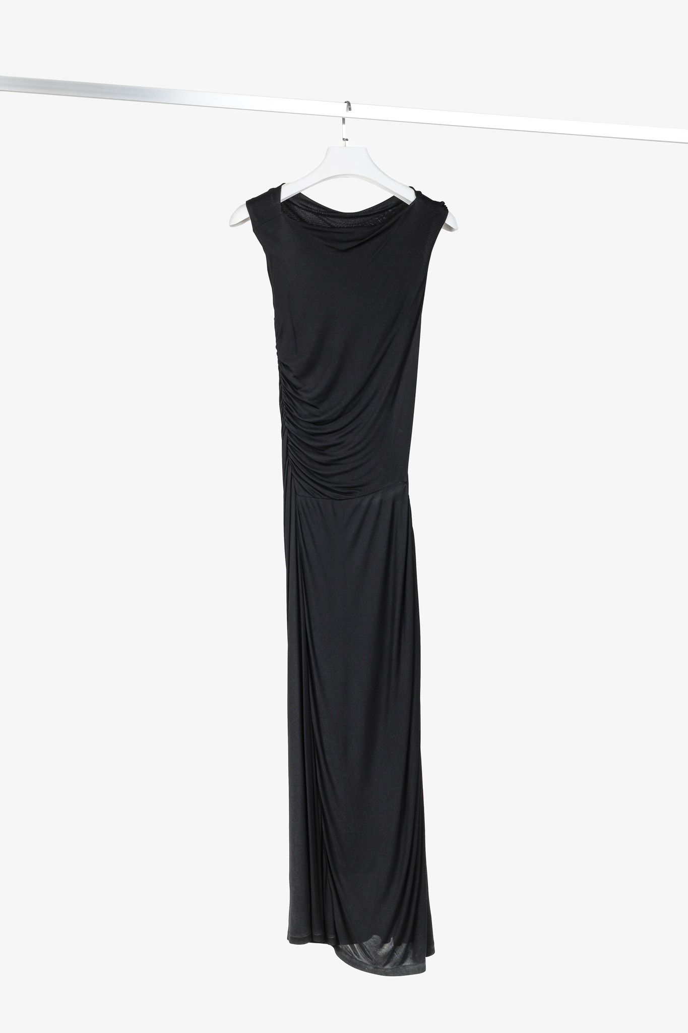 Alien Workshop Atlein Black Sleveless Ruched Dress Size M / US 6-8 / IT 42-44 - 2 Thumbnail