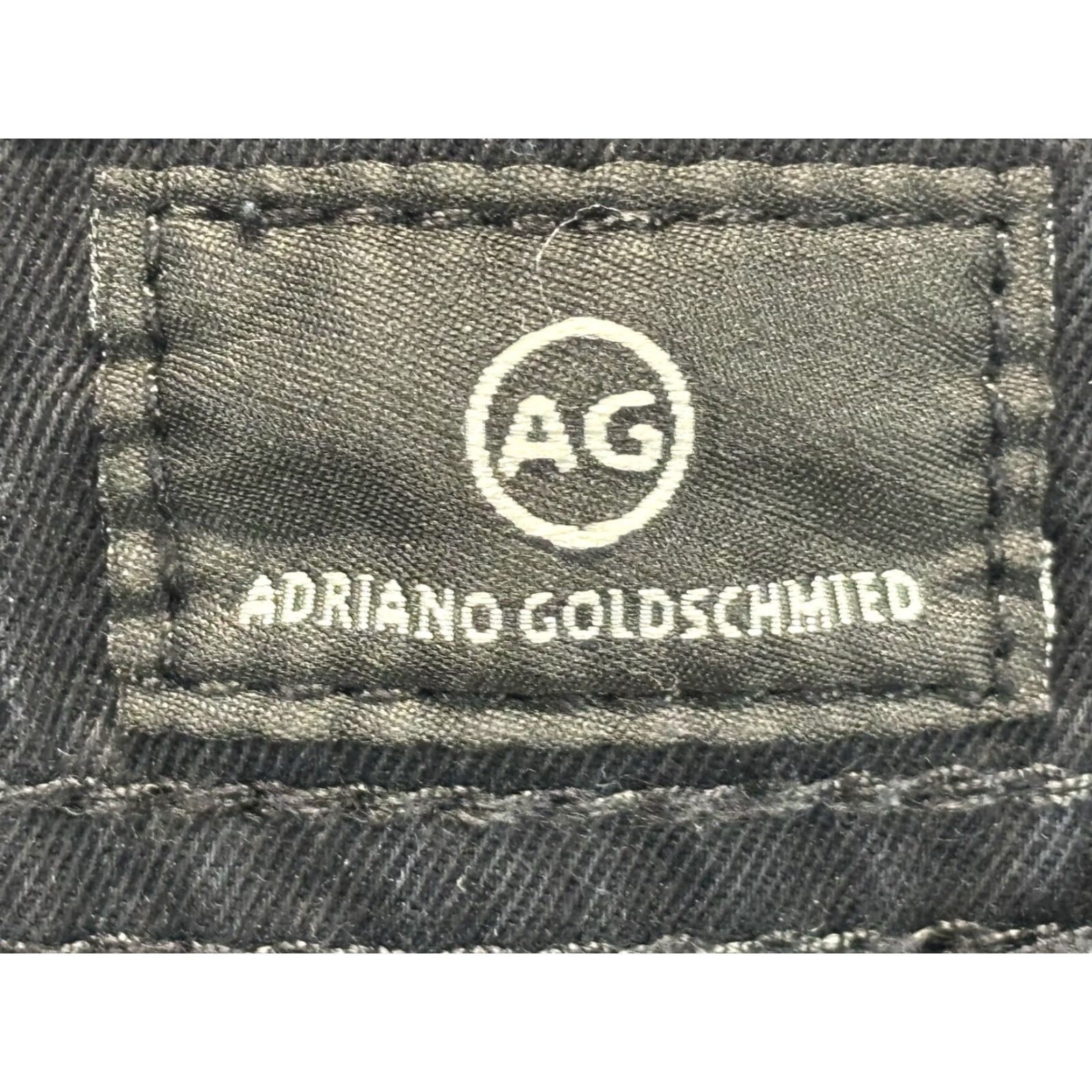 Vintage VINTAGE: AG Adriano Goldschmied The Matchbox Slim Straight Pants Black 33x28 Mens Regular Waist 32 Inseam 28 Gray Straight 33x28 Size US 33 - 5 Thumbnail