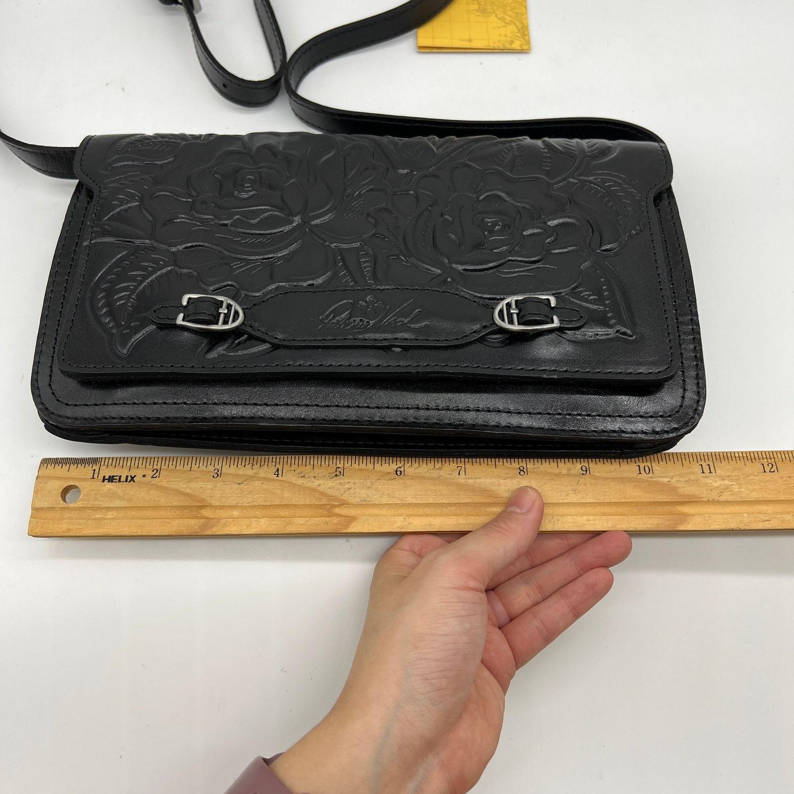Other Patricia Nash Monta Leather Crossbody Clutch Bla Size ONE SIZE - 11 Thumbnail