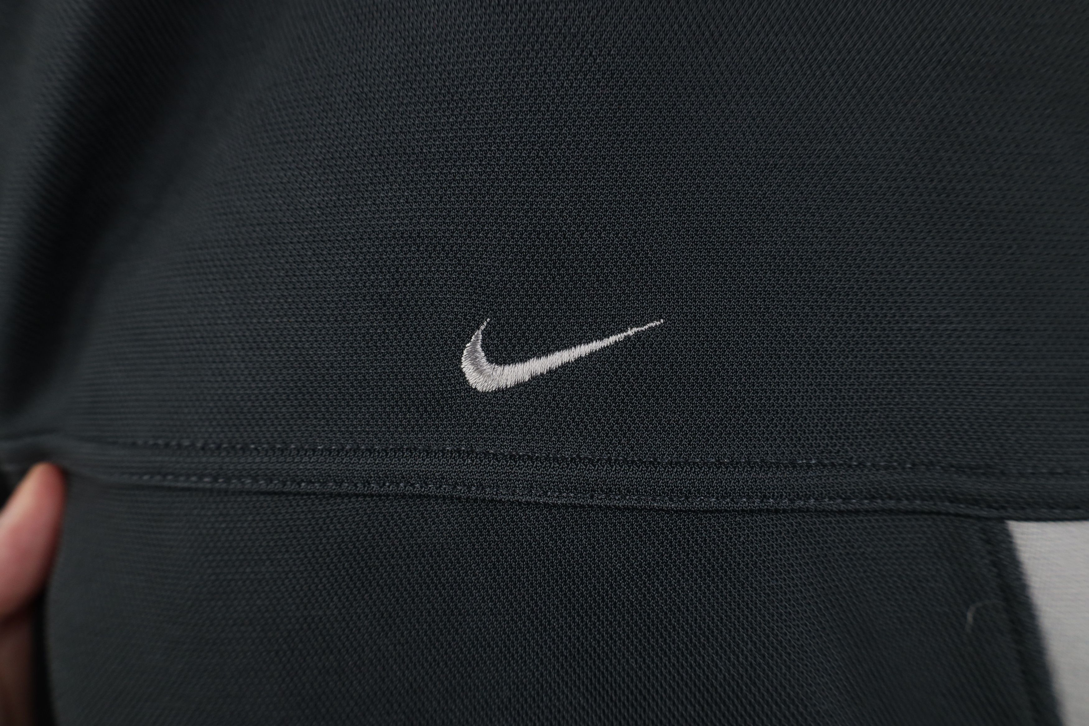 Nike Vintage Y2K Nike Mini Swoosh Knit Long Sleeve T-Shirt Gray Size US XXL / EU 58 / 5 - 4 Thumbnail