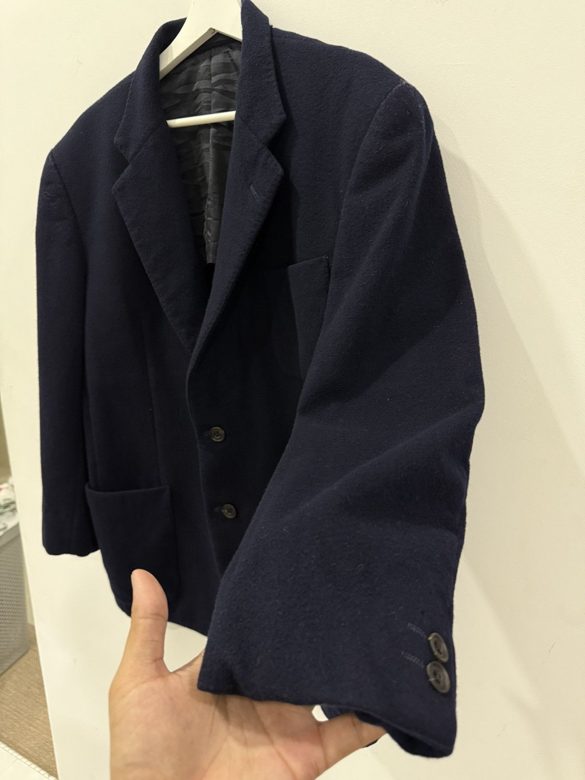 Burberry Authentic Luxury Burberry Wool Man Blazer Size 40L - 3 Thumbnail