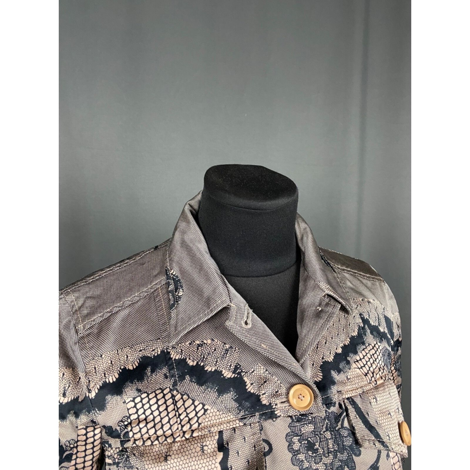 Dior MINT! RARE! CHRISTIAN DIOR Women's Pink Black Floral Collare Size XS / US 0-2 / IT 36-38 - 7 Thumbnail