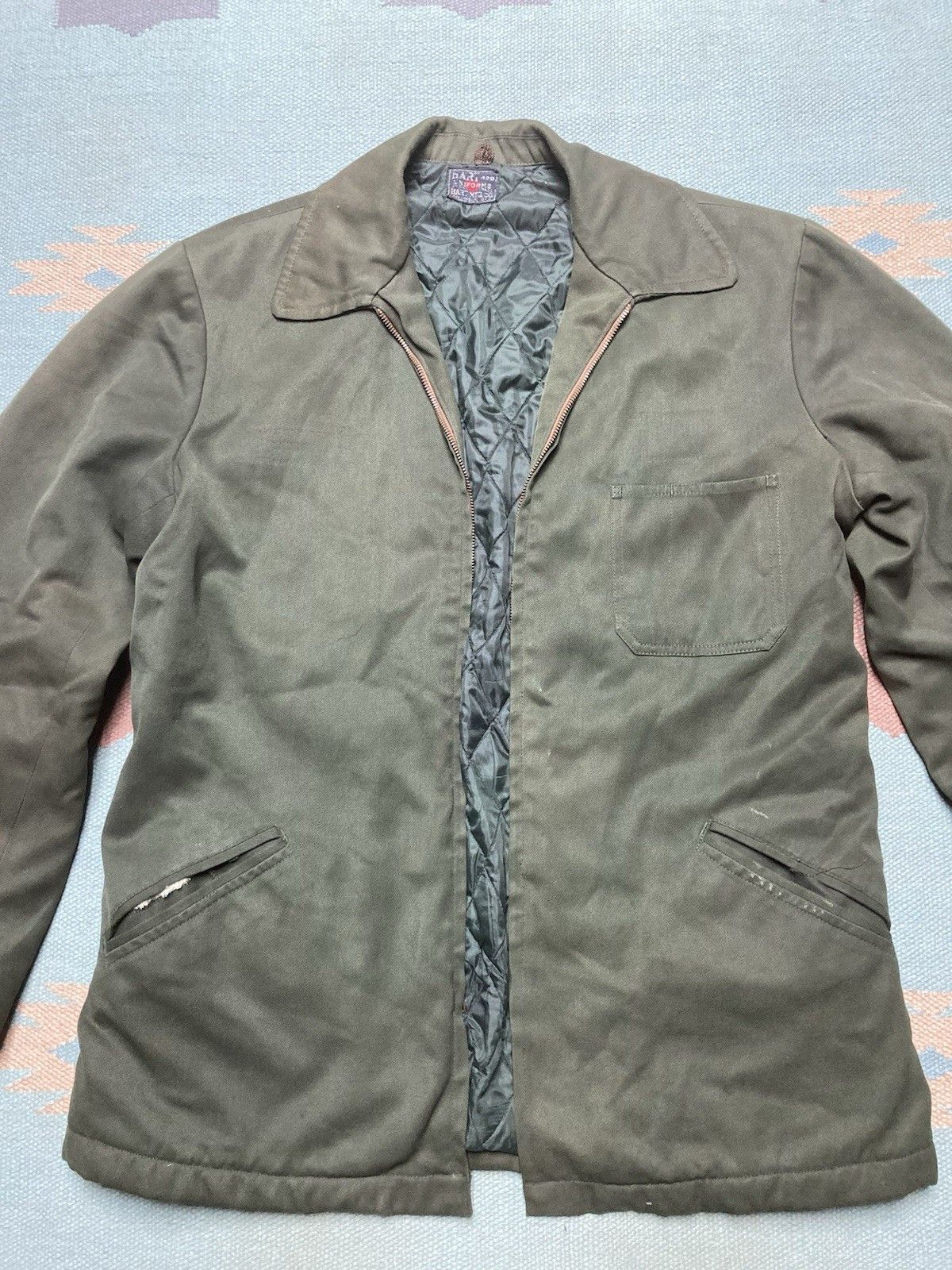 Vintage 50s 3 pocket work jacket Hart Uniforms AS IS BROKEN ZIP larg Size US L / EU 52-54 / 3 - 2 Thumbnail