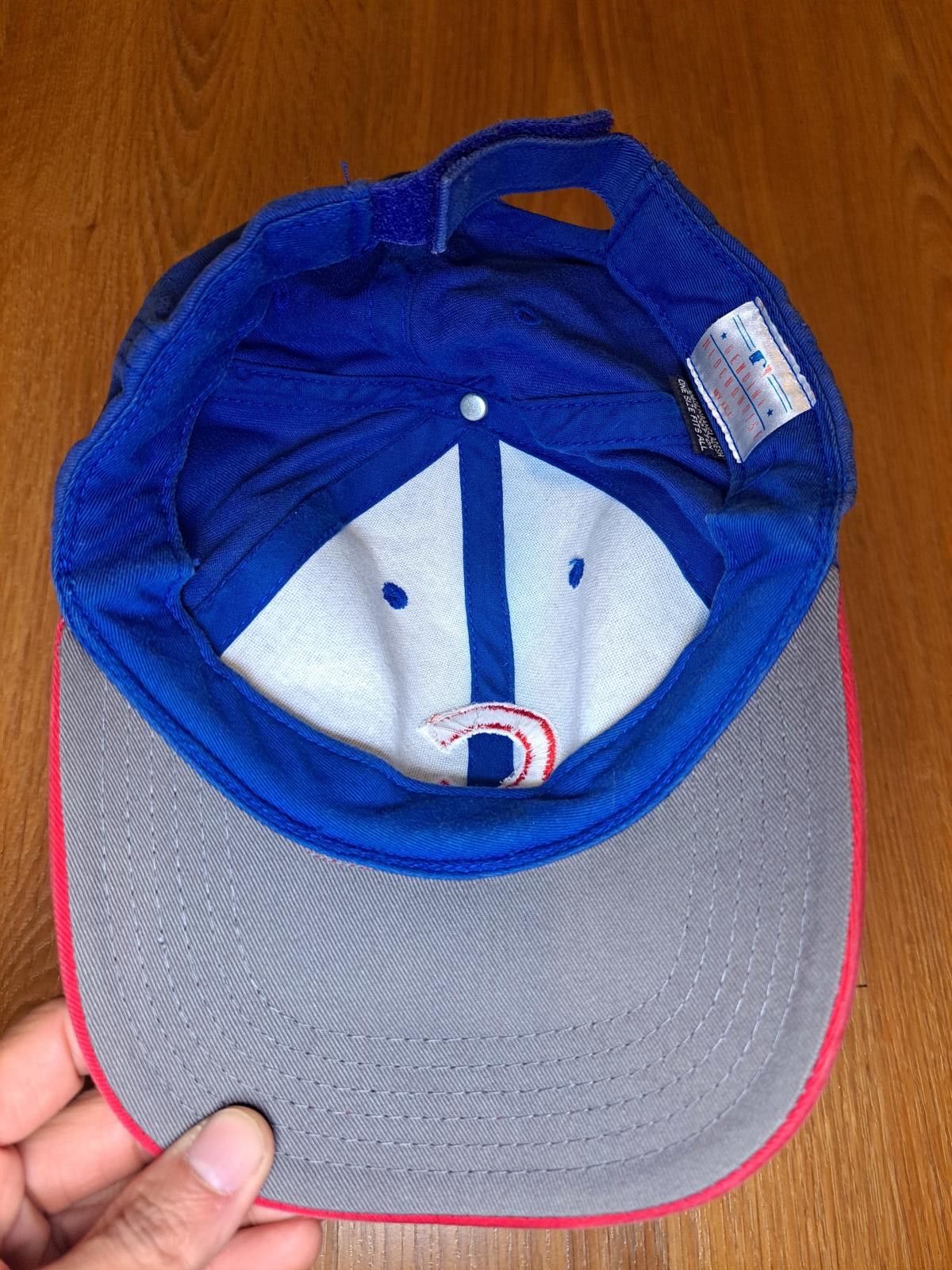 MLB MLB Genuine Chicago Cubs Baseball Hat Cap Blue Red Cotton Size ONE SIZE - 3 Thumbnail