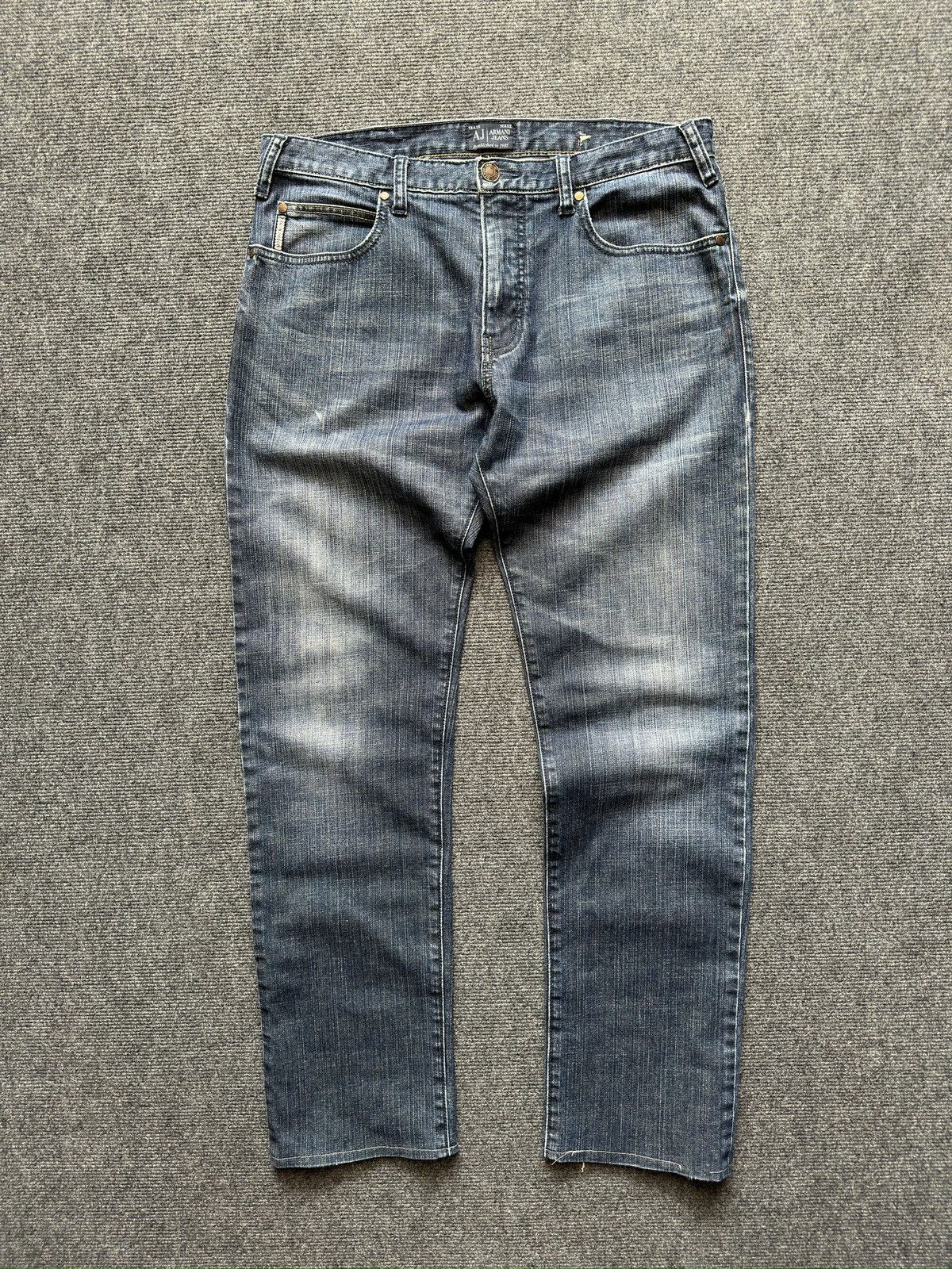 Armani Vintage ARMANI JEANS Faded Denim Pants Size US 33 - 2 Thumbnail