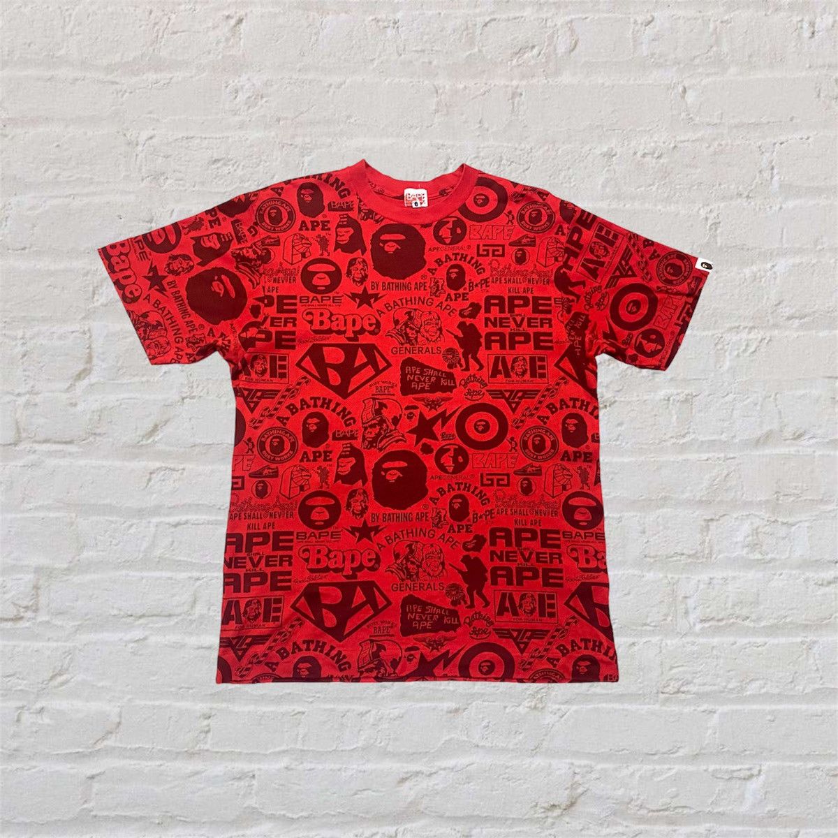 Bape Bape All Over Print T-shirt Size US M / EU 48-50 / 2 - 2 Thumbnail