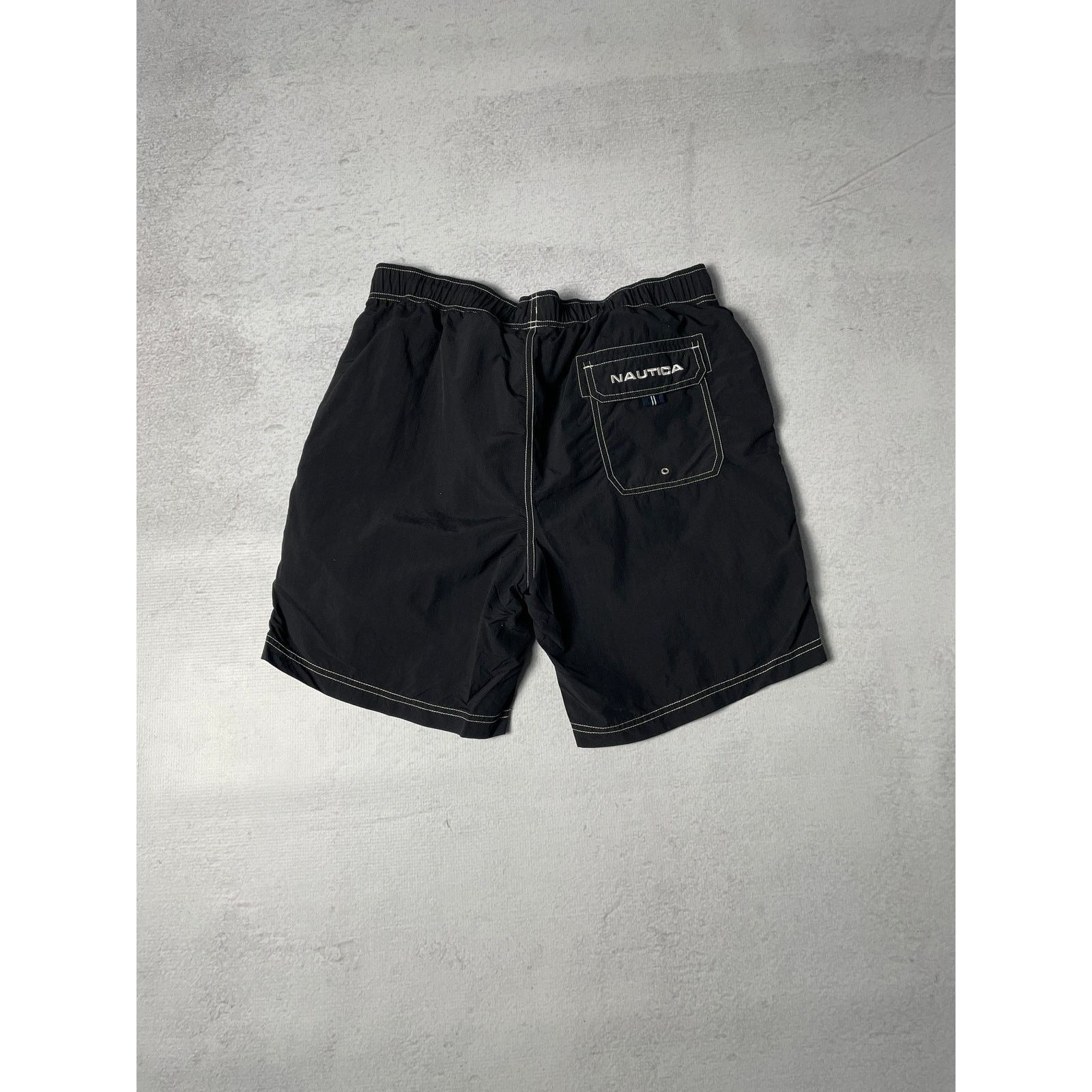 Nautica Vintage Nautica Black Preowned Board Shorts - Men's Large Size US 32 / EU 48 - 2 Thumbnail