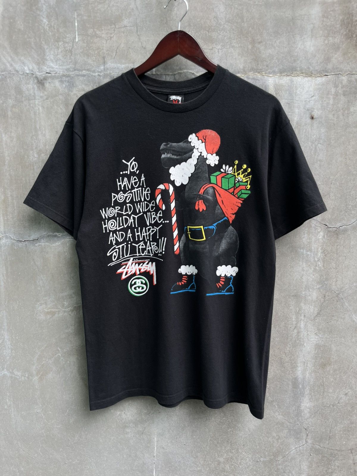 Stussy 2009 Christmas T-rex Size US M / EU 48-50 / 2 - 1 Thumbnail