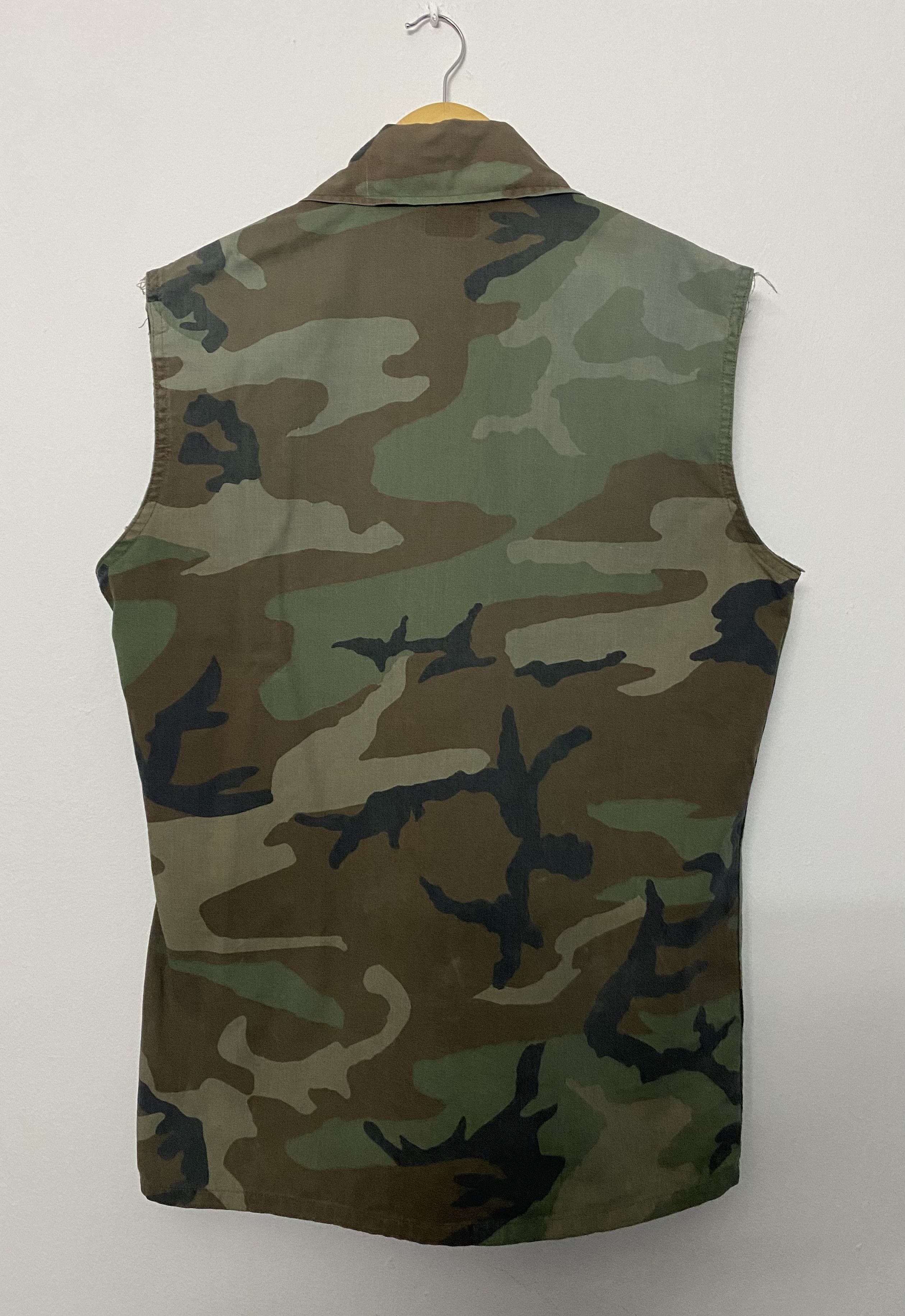 Vintage VTG USMC Marine Corps Woodland Camouflage Tactical Vest Size US M / EU 48-50 / 2 - 2 Thumbnail