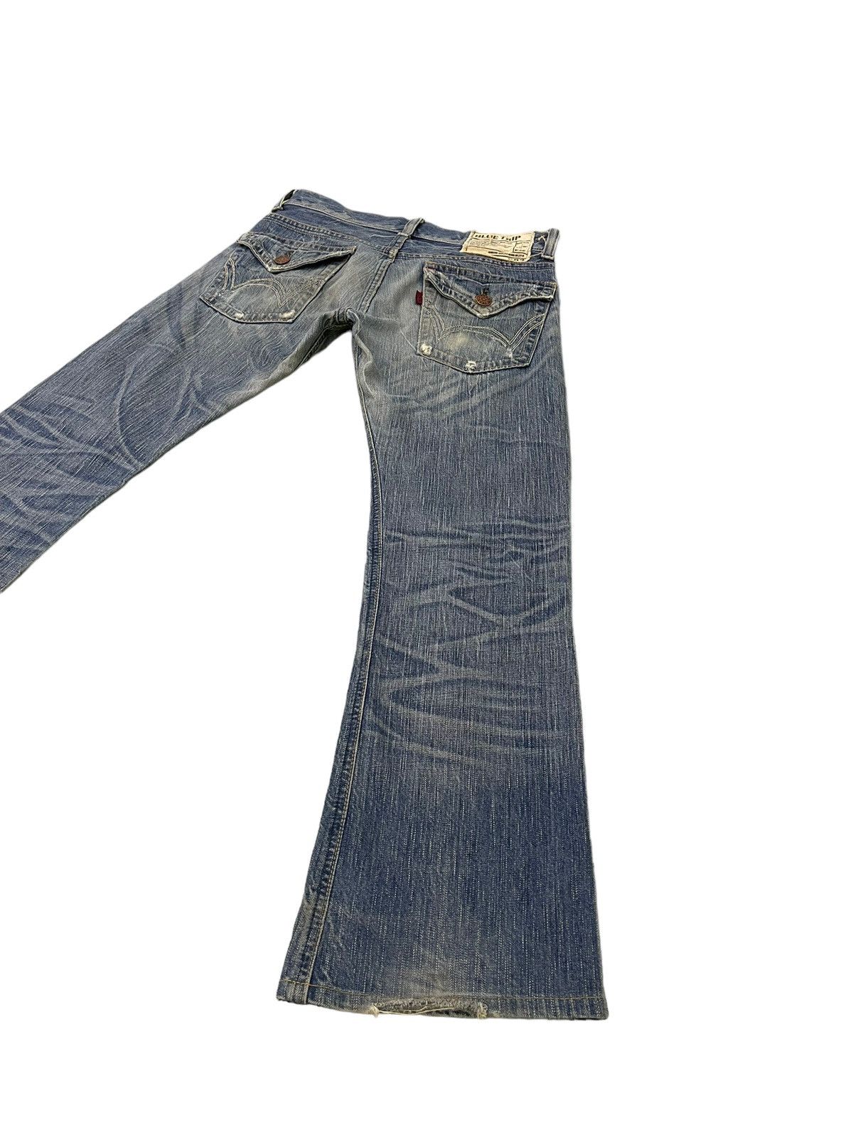 Edwin Flare Jeans Edwin Japan Faded Distress Boot Cut 8🟦0 Size US 30 / EU 46 - 12 Thumbnail