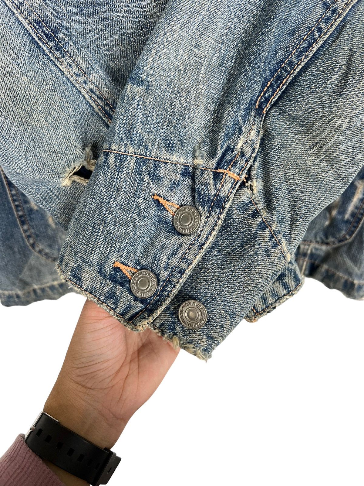 Blue Blue Japan × Takeo Kikuchi × Tornado Mart 🔥 TAKEO KIKUCHI DYED DENIM CHORE JACKET Size US M / EU 48-50 / 2 - 12 Thumbnail