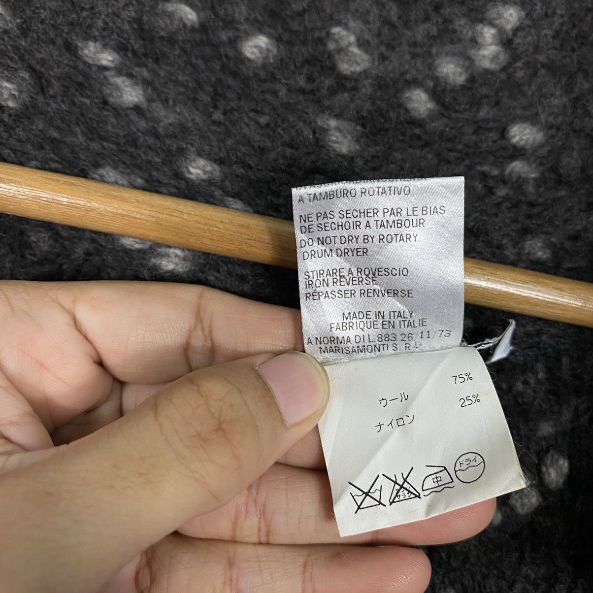 Japanese Brand 📌Vintage Wool Bat Jacket Herringbone Marisa Monti Italy Size US S / EU 44-46 / 1 - 19 Thumbnail