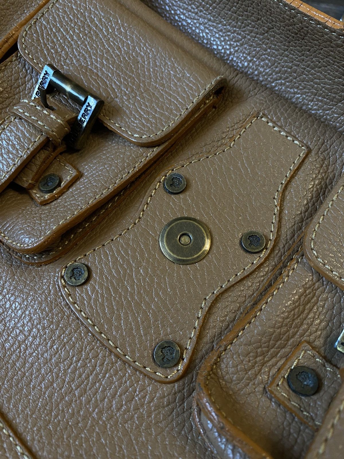 Mulberry × Vintage MULBERRY leather messenger bag Size ONE SIZE - 10 Thumbnail