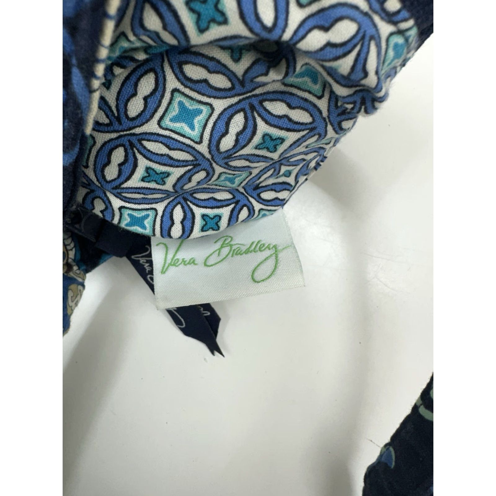 Vera Bradley Vera Bradley Purse Hannah Handbag Blue Mod Floral Quilted Zip Shoulder Bag Y2K Ladies Womens Bag Accessories Size ONE SIZE - 3 Thumbnail