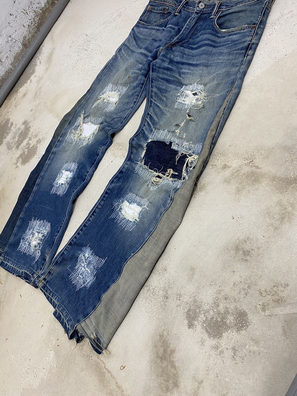 If Six Was Nine × Kapital × Levi's Vintage Flare Levis 502 Wide Legs Distressed Undercover Size US 34 / EU 50 - 11 Thumbnail