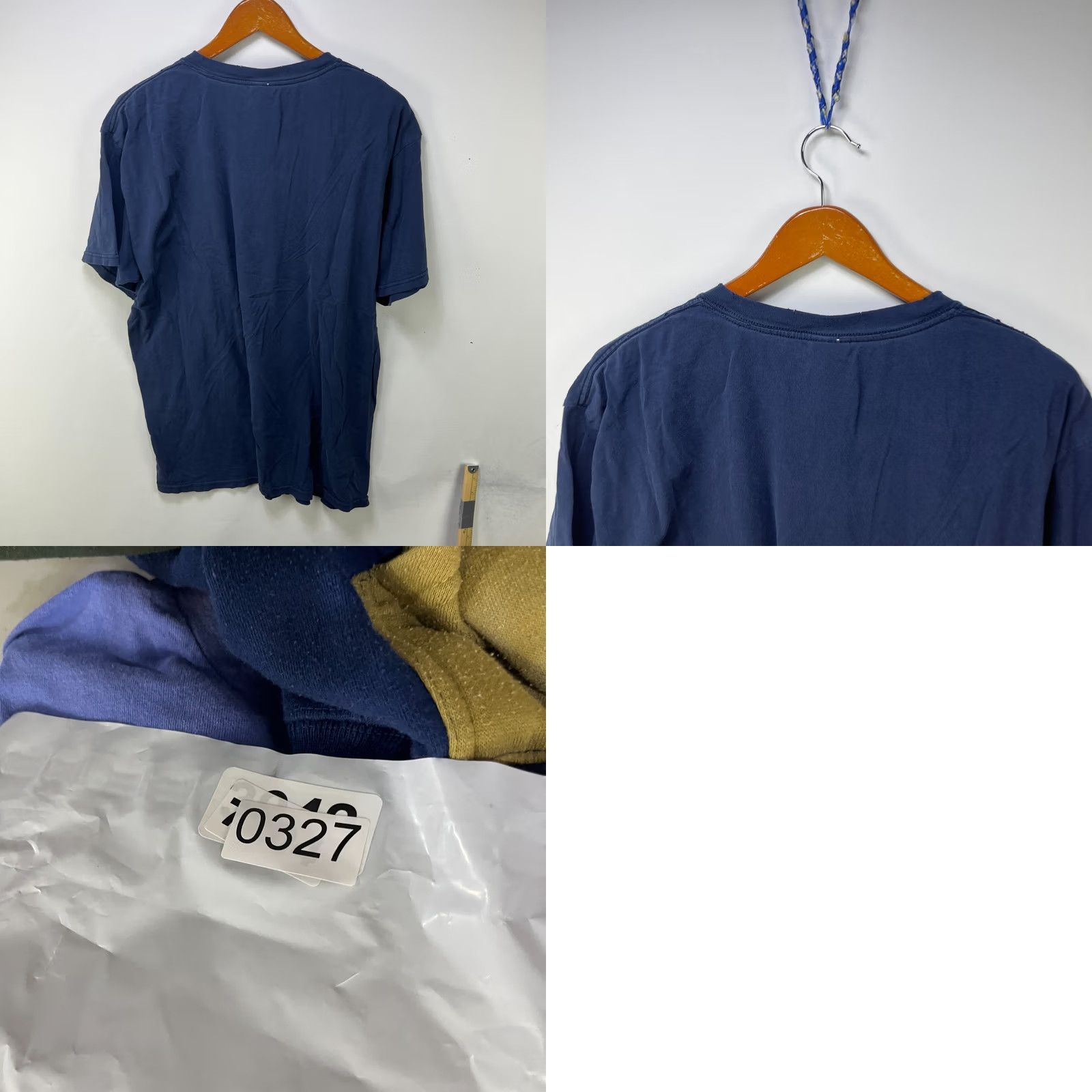 Vintage Vintage Curly Three Stooges T-Shirt Why Soitenly XL Blue 90s Mens Short Sleeve Crew Neck Cotton Pockets Logo Hooded Double-Sided Vintage Shirt Size US XL / EU 56 / 4 - 8 Thumbnail
