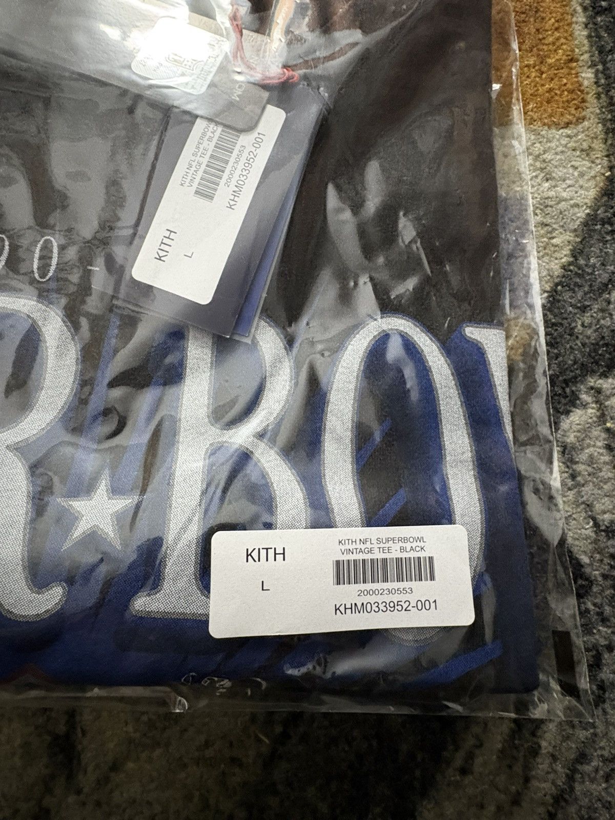 Kith × NFL Kith x NFL Super Bowl Vintage Bishop Tee Black Size US L / EU 52-54 / 3 - 3 Thumbnail