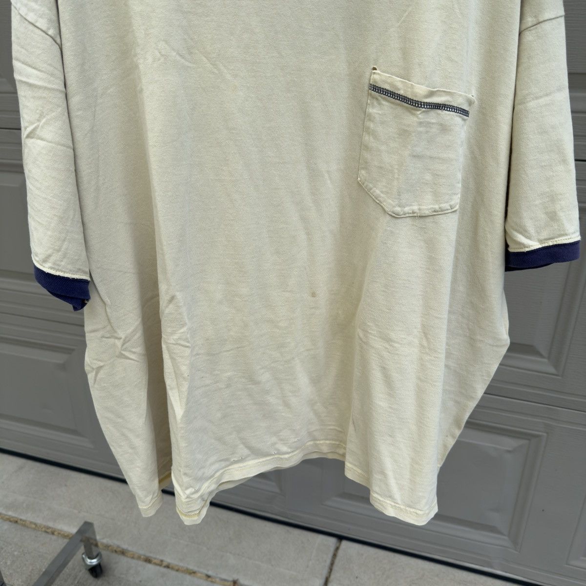 Vintage Thrashed Faded Distressed Pocket Shirt ERD Grunge Chrome Size US XXL / EU 58 / 5 - 10 Thumbnail