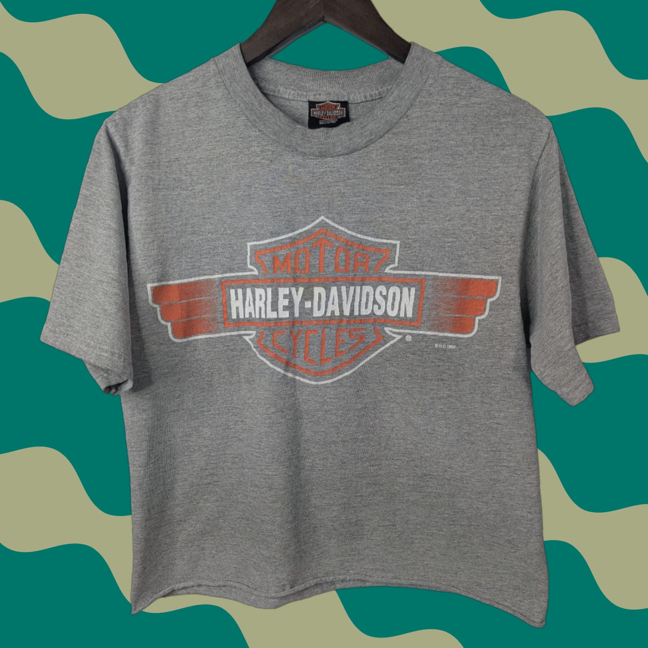 Harley Davidson VINTAGE Harley-Davidson Los Cabos Baja Mexico Crop Grey T-Shirt Size Medium Size US M / EU 48-50 / 2 - 1 Thumbnail