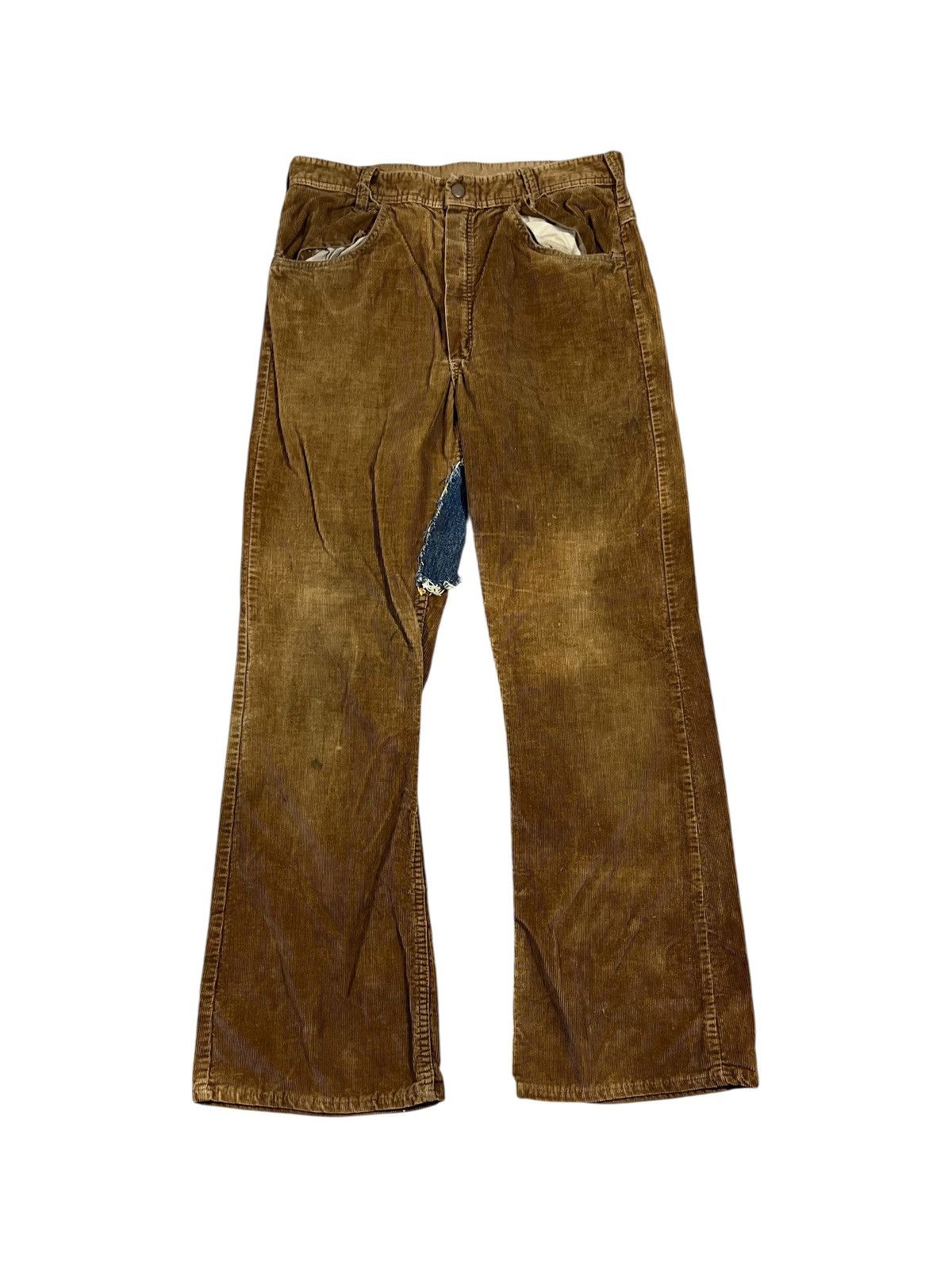 Vintage Vintage 60s Carters Corduroy Flared Pants Faded Brown Size US 30 / EU 46 - 1 Thumbnail
