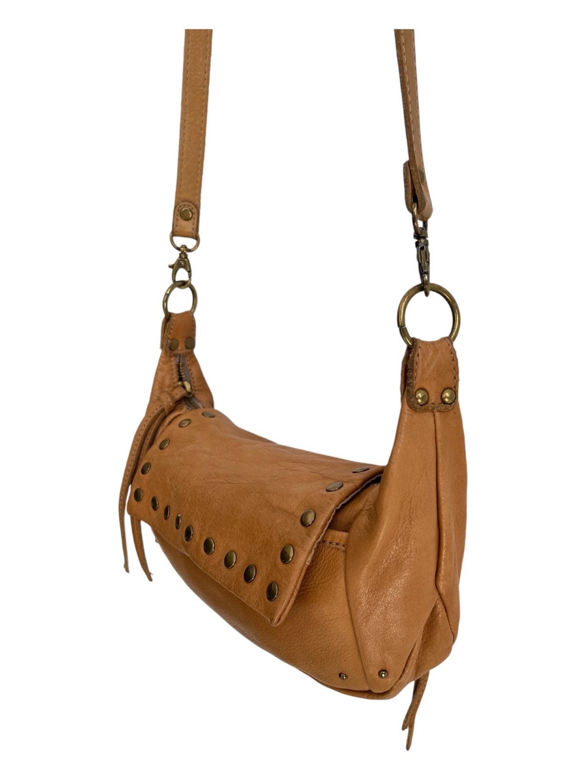 Genuine Leather × Hollywood Trading Company × Japanese Brand 🇯🇵 Leather Hand Crafted Perché Fanny Sling Crossbody Bag Size ONE SIZE - 1 Thumbnail