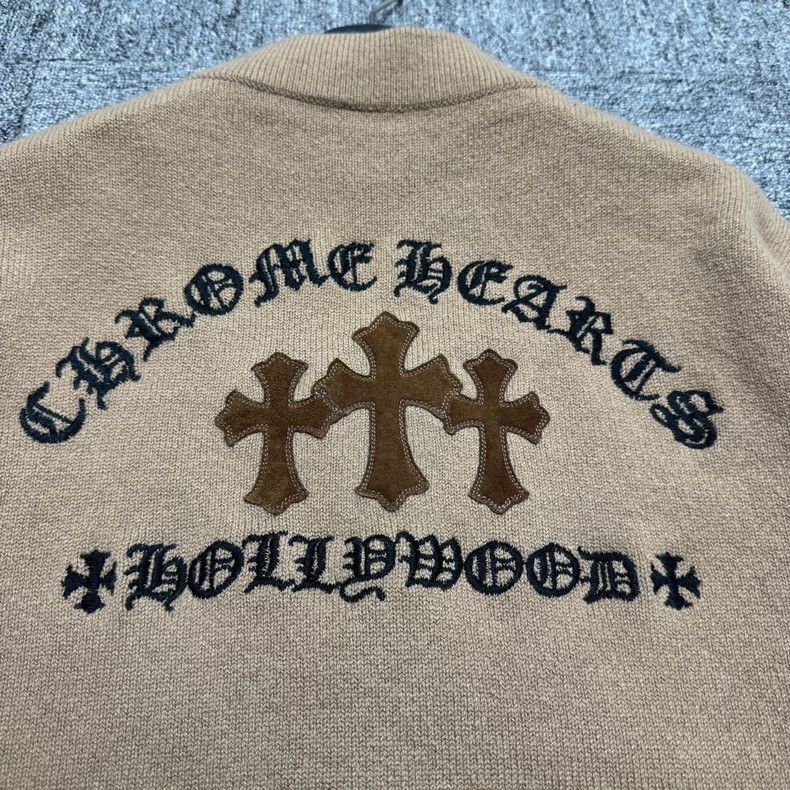 Chrome Hearts Chrome Hearts Parched cashmere cardigan sweater Size US L / EU 52-54 / 3 - 8 Thumbnail