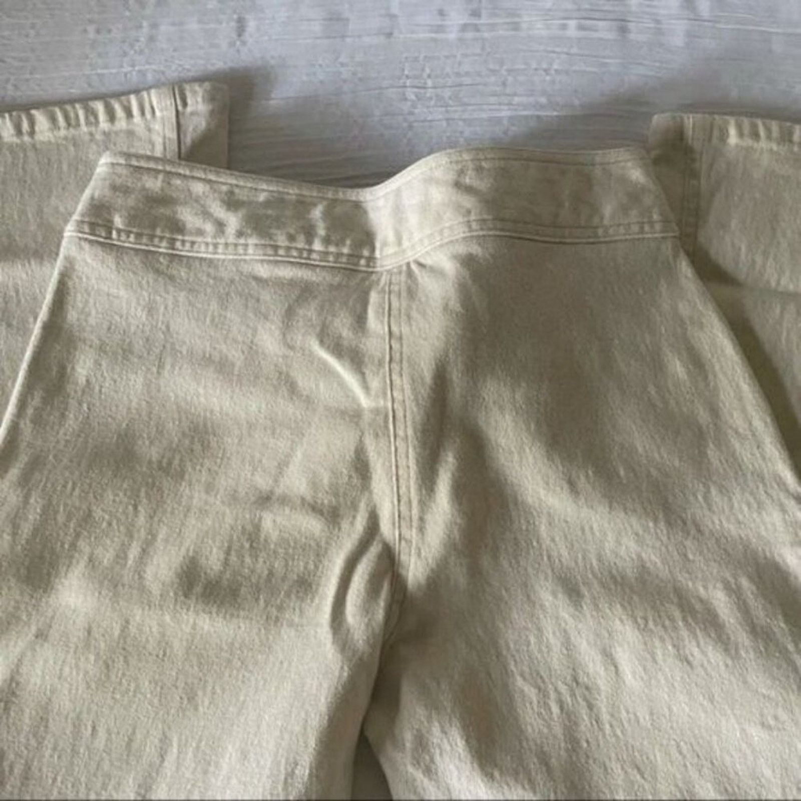 White House Black Market White House Black Womens Size 0 Off-White Stretch Fitted Size 25" / US 0 / IT 36 - 4 Thumbnail
