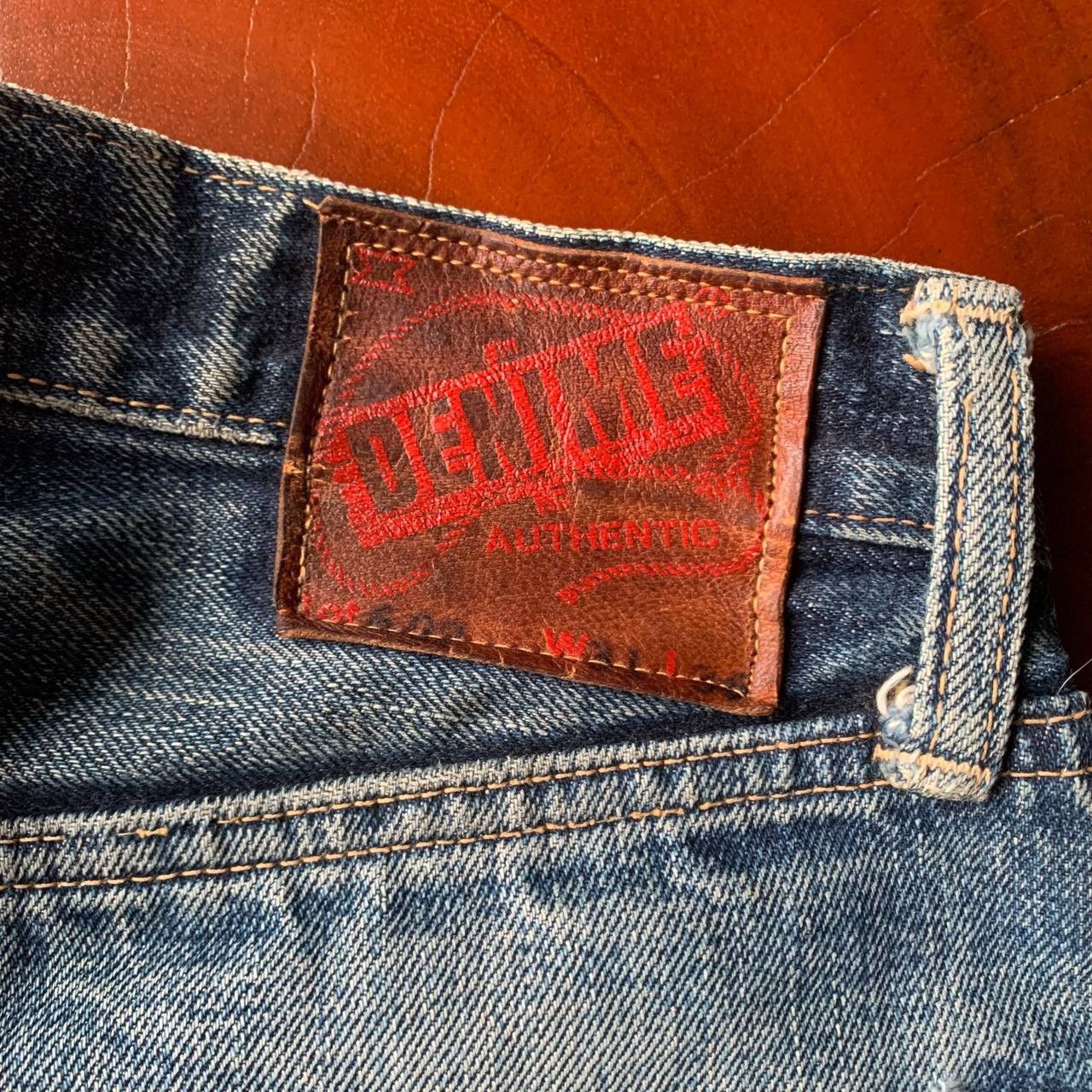 Denime Denime Japan Distressed Redline Selvedge Blue Denim Pants Size US 29 - 9 Thumbnail