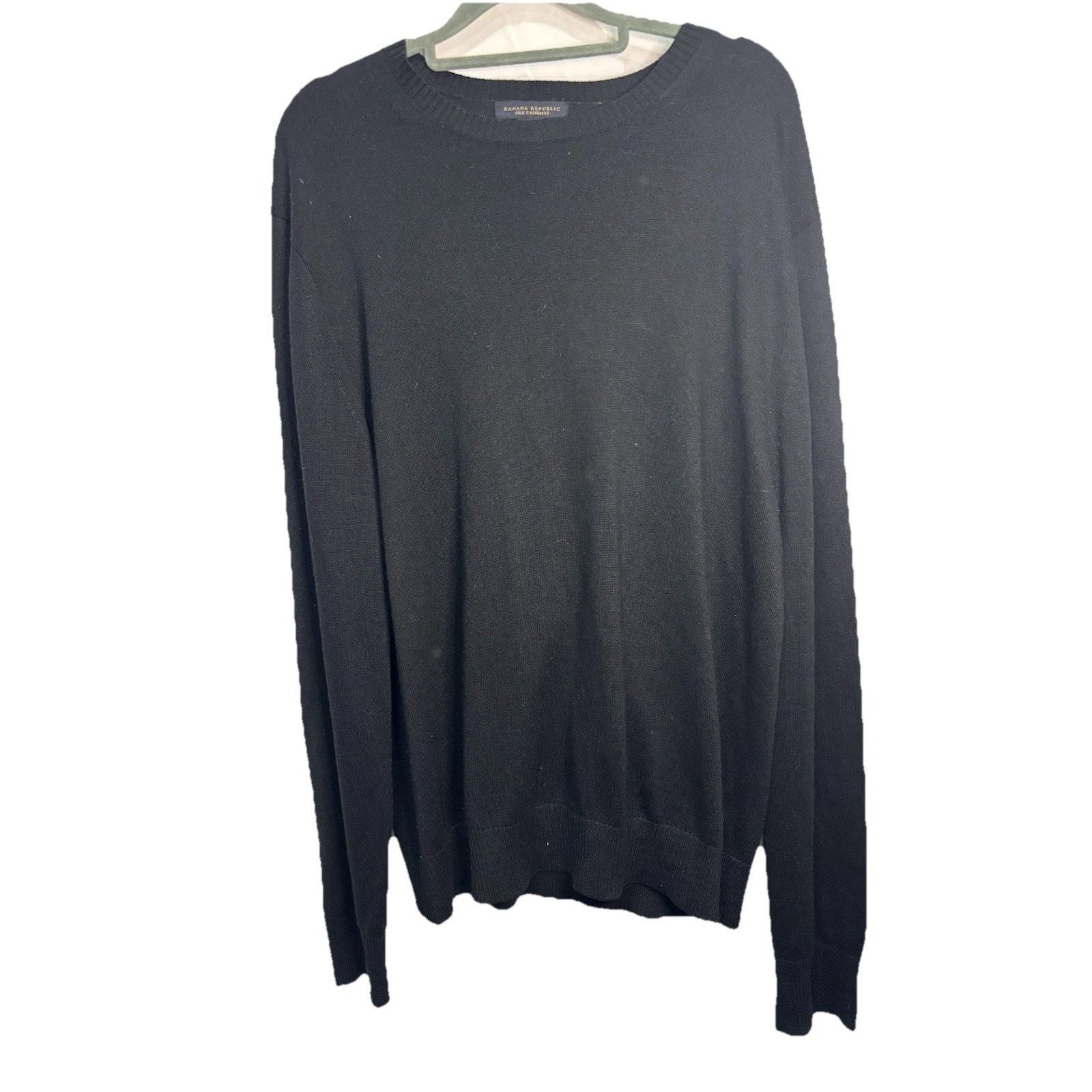 Banana Republic Banana Republic Silk Cashmere Luxury Sweater Mens L Black Size US L / EU 52-54 / 3 - 2 Thumbnail