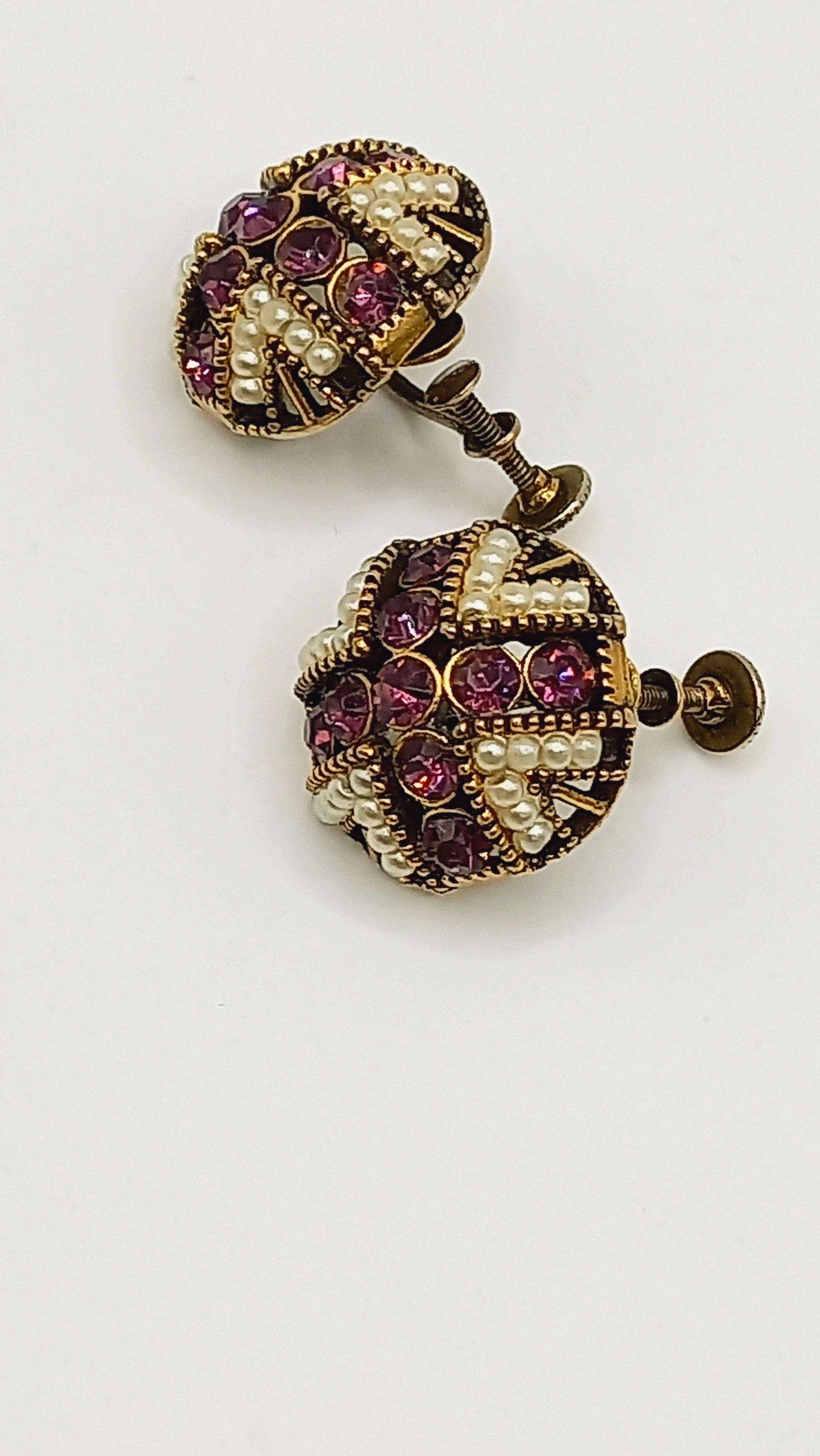 Other Vintage 1954 Hollycraft Clip On Earrings Size ONE SIZE - 8 Thumbnail