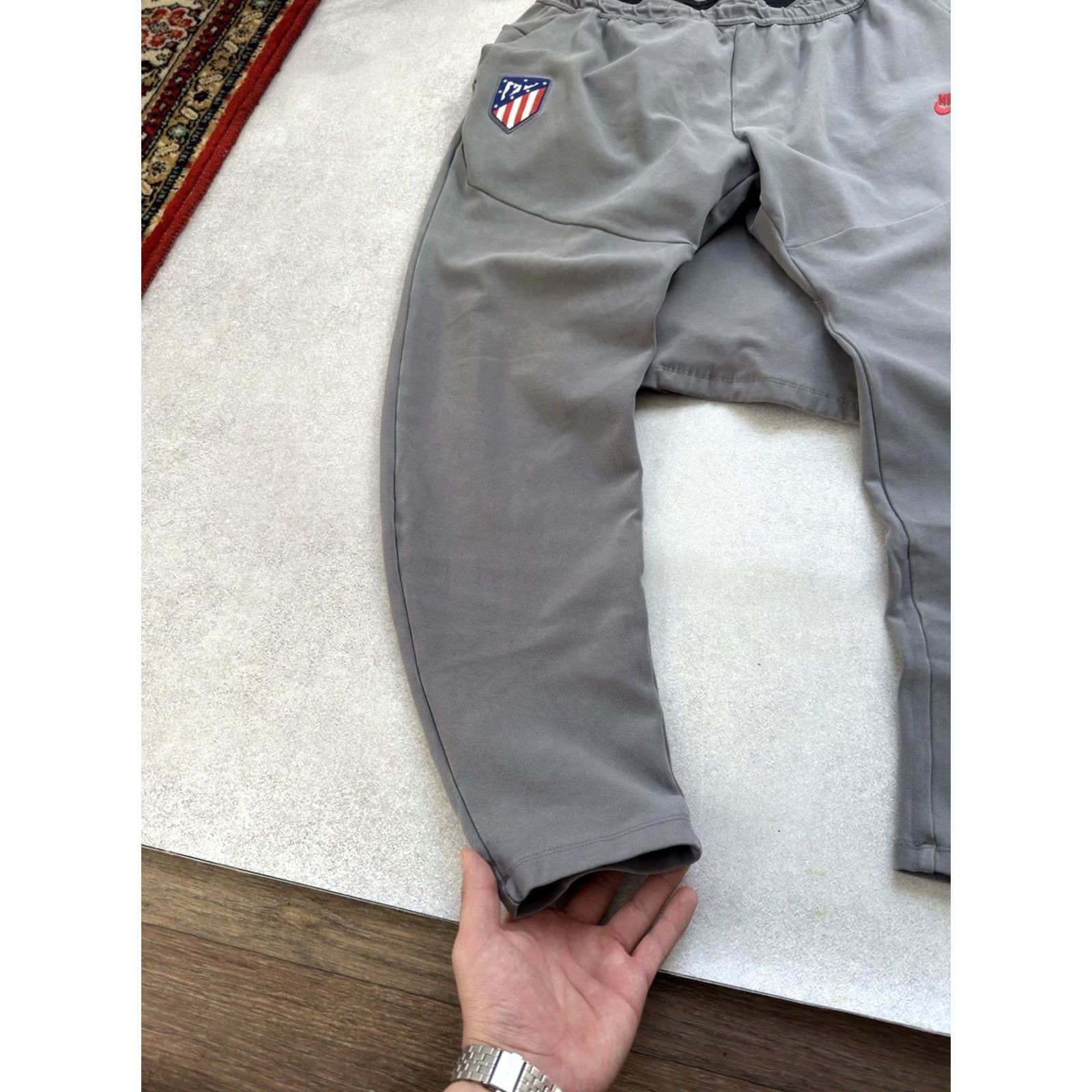 Nike Nike Tech Fleece Atletico Madrid Grey Track Suit XL Men’s Tracksuit Adult Grey Nike Tech Fleece 90s Football Streetwear Mens Size 46R - 3 Thumbnail