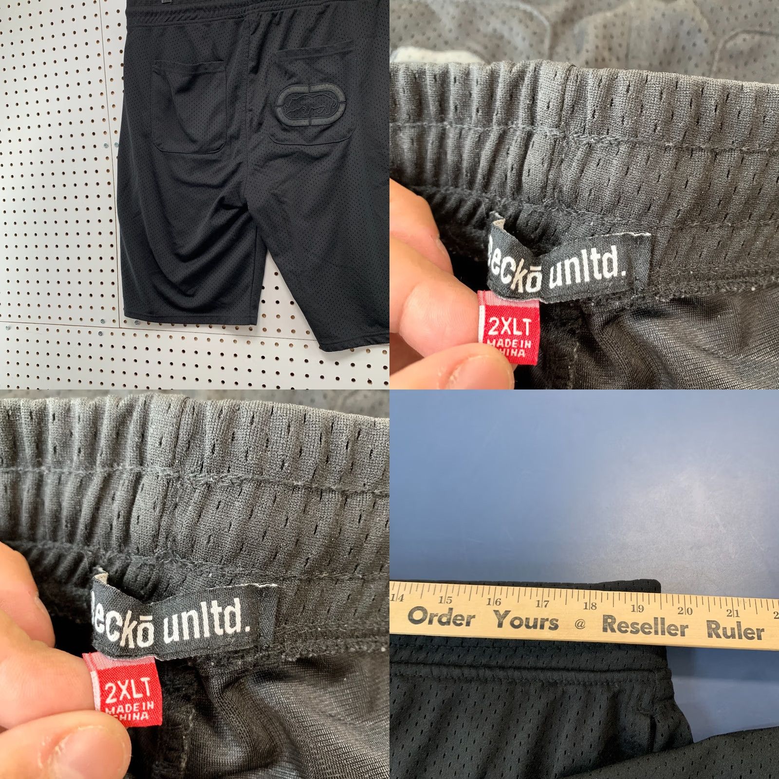 Vintage VINTAGE ECKO Active Shorts Men 2XL Black Rhino Spell Out Pockets 39x11 Y2K Size US 39 - 8 Thumbnail